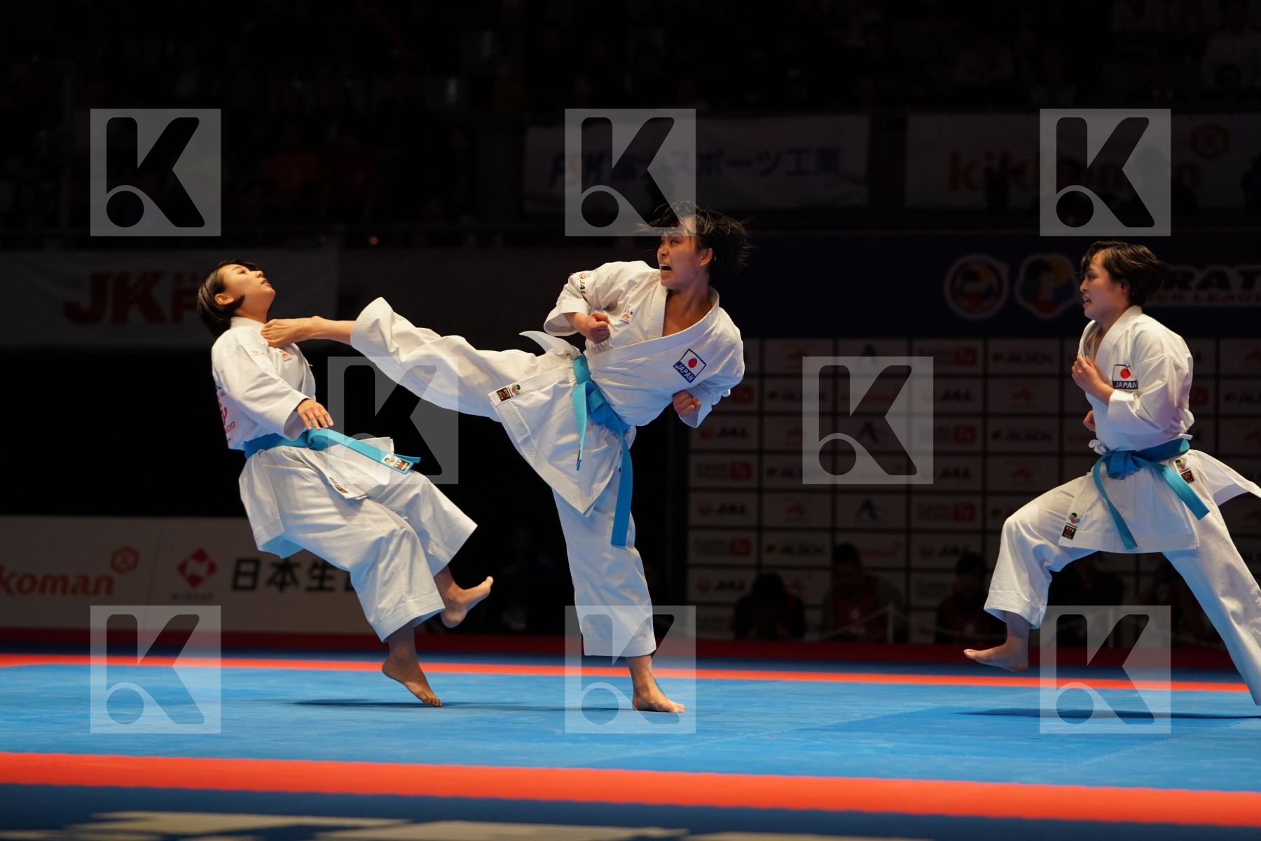 JAPAN (OGAWA, SHIMIZU, UMEKAGE) in Senior Team Female Kata - Gold bout
