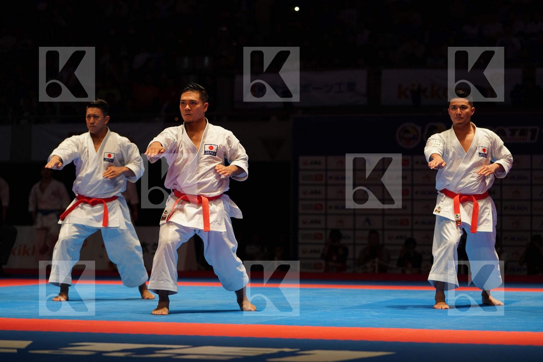 JAPAN (KINJO, KIYUNA, UEMURA) in Senior Team Male Kata - Gold bout