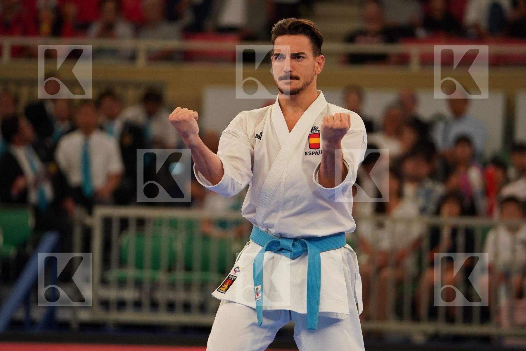 QUINTERO DAMIAN (SPAIN) in Senior Male Kata - Bronze bout