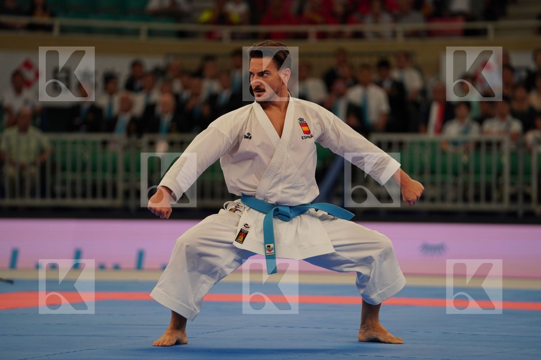 QUINTERO DAMIAN (SPAIN) in Senior Male Kata - Bronze bout
