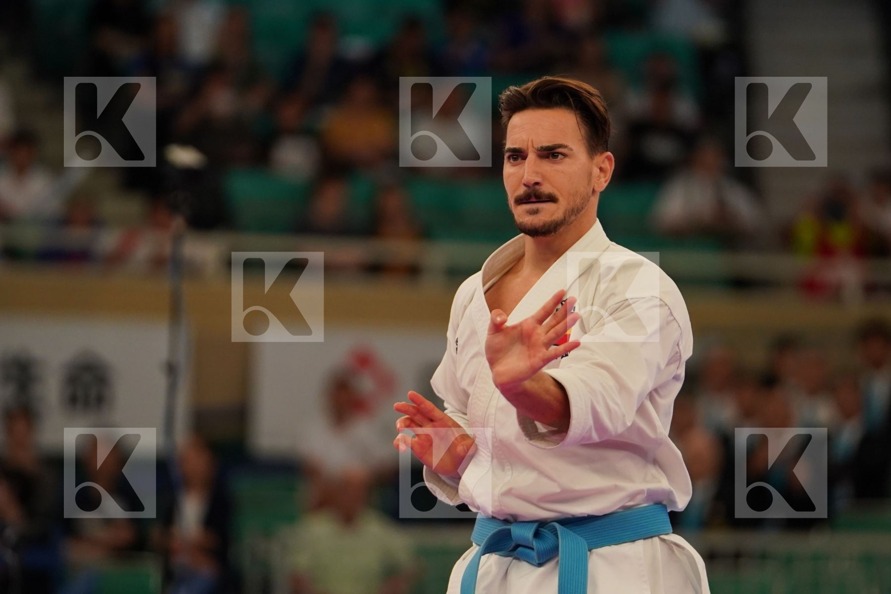 QUINTERO DAMIAN (SPAIN) in Senior Male Kata - Bronze bout
