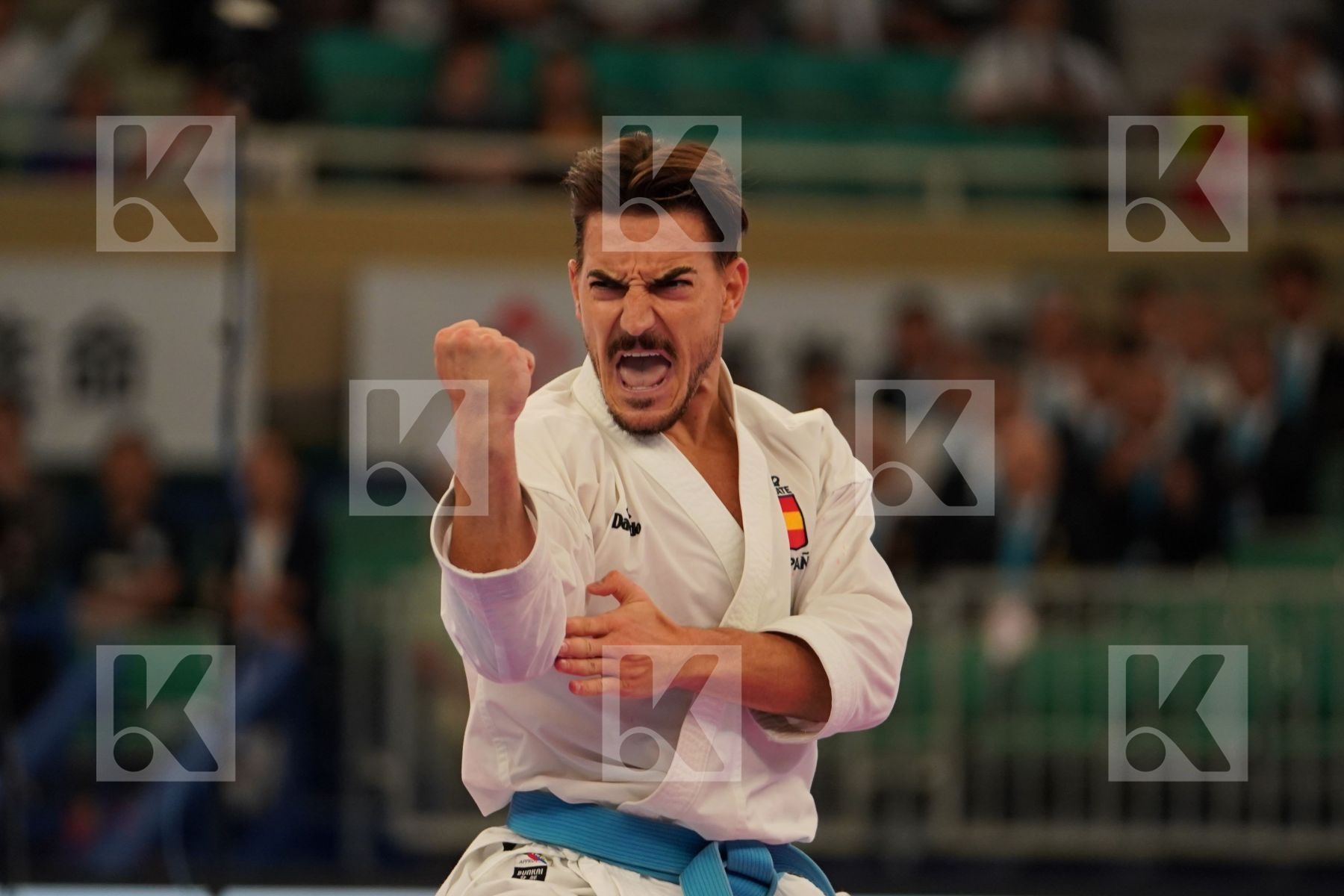 QUINTERO DAMIAN (SPAIN) in Senior Male Kata - Bronze bout