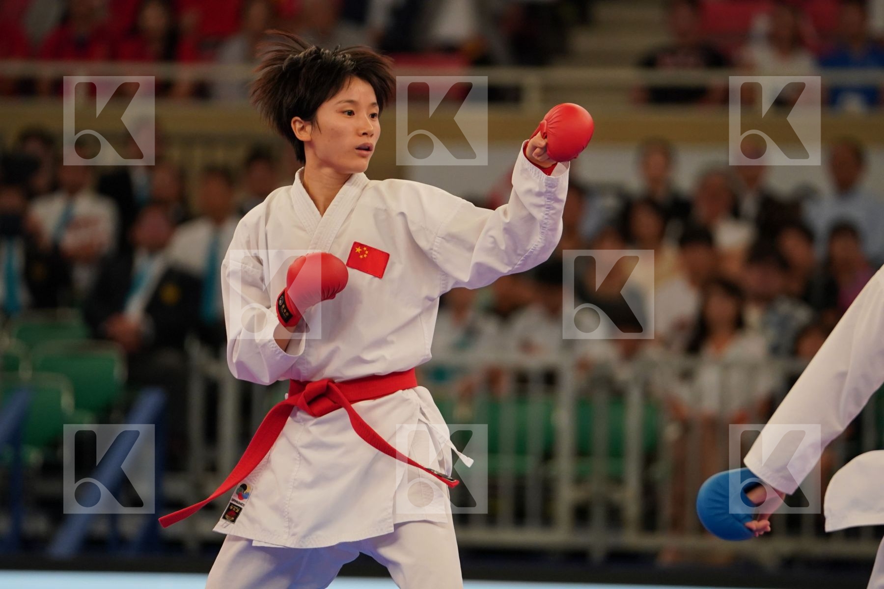 LI RANRAN (CHINA) vs GU SHIAU-SHUANG (CHINESE TAIPEI) in Senior Kumite -50 Kg - Bronze bout