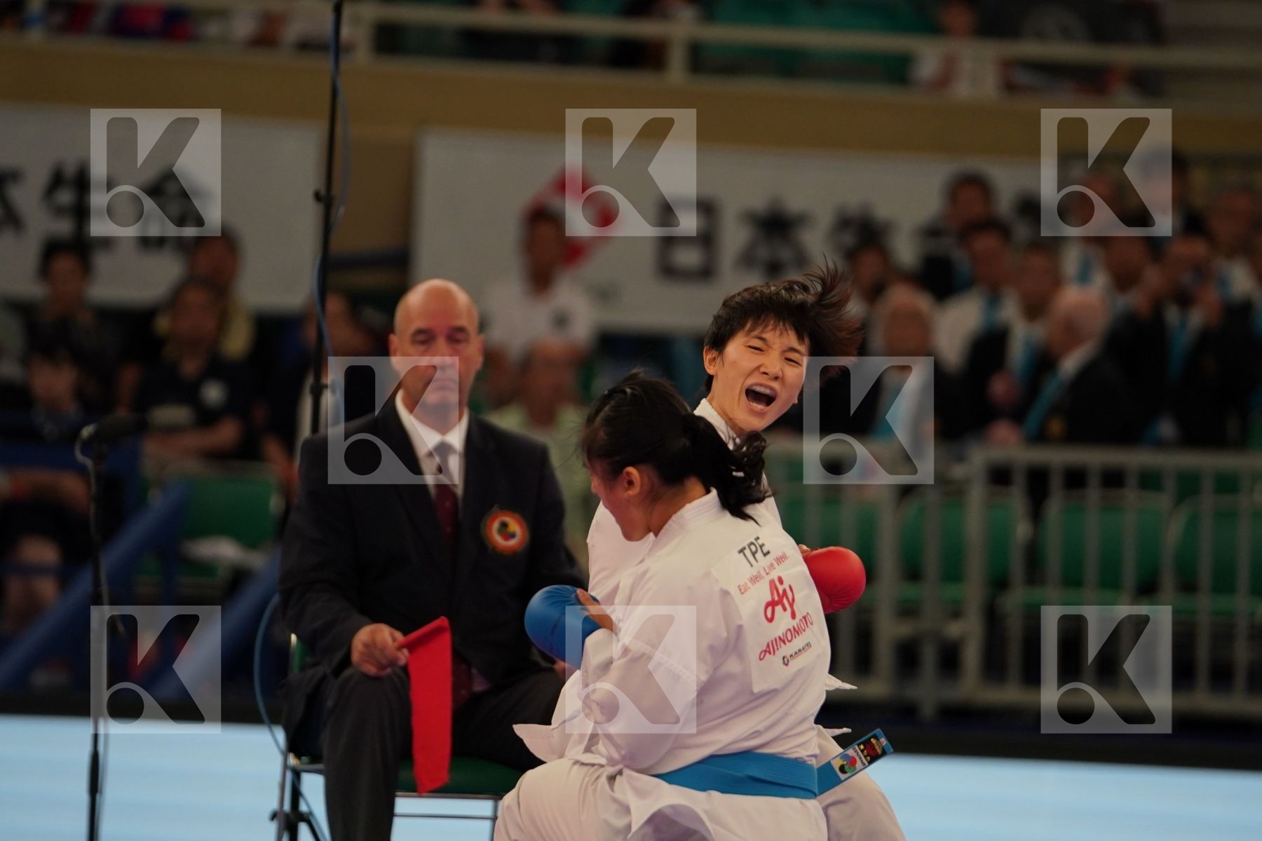 LI RANRAN (CHINA) vs GU SHIAU-SHUANG (CHINESE TAIPEI) in Senior Kumite -50 Kg - Bronze bout