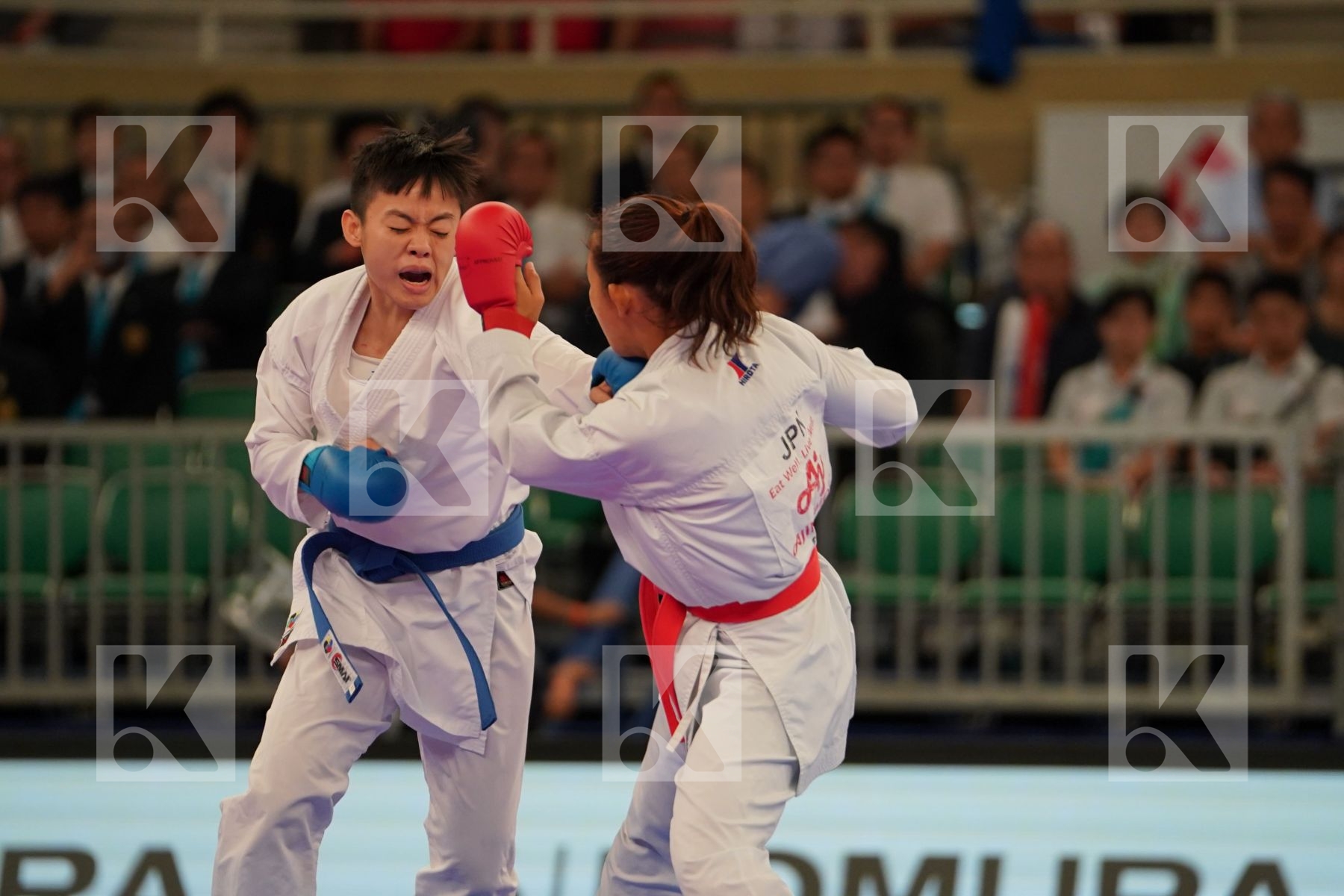 TADANO AYAKA (JAPAN) vs KU TSUI-PING (CHINESE TAIPEI) in Senior Kumite -50 Kg - Bronze bout