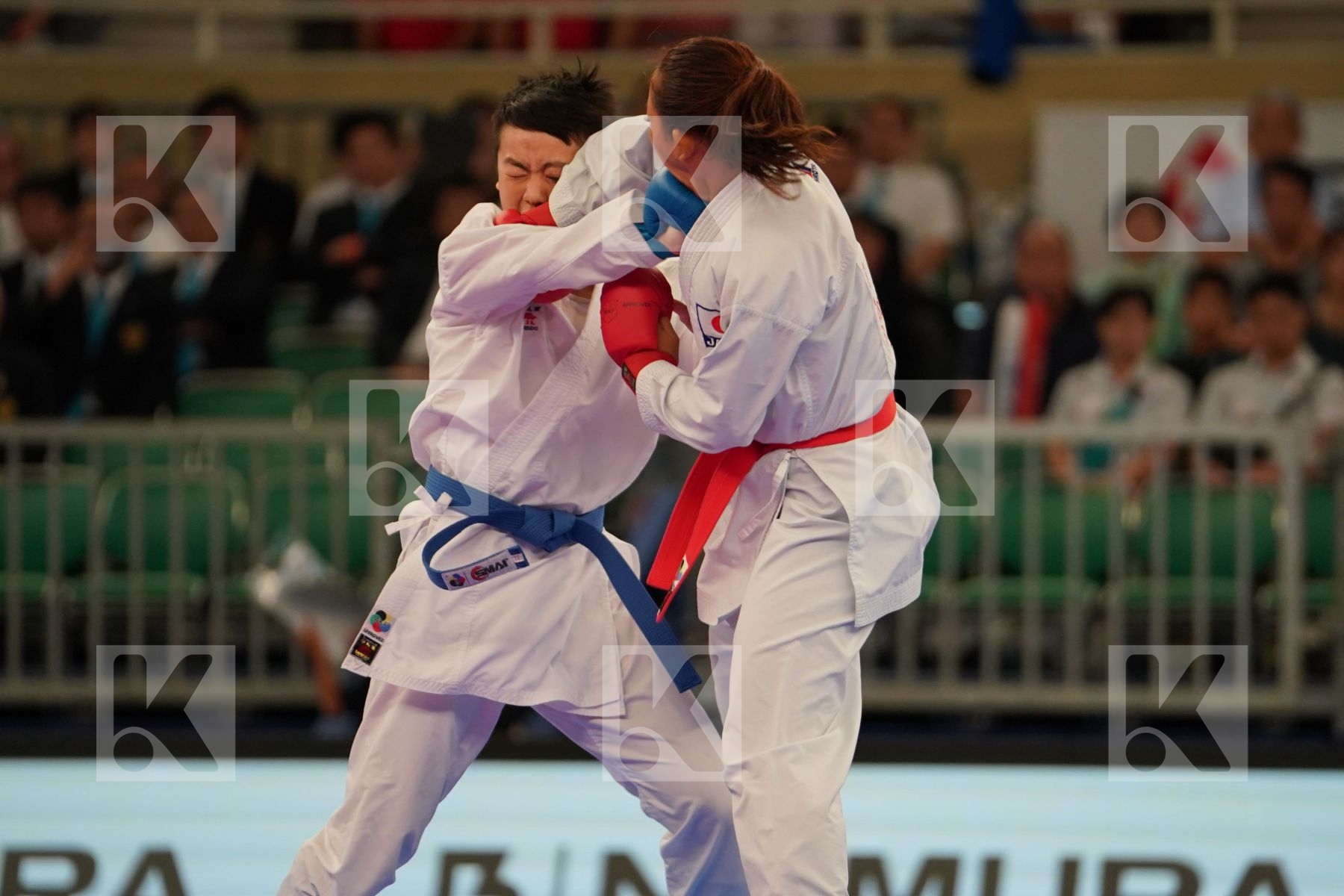 TADANO AYAKA (JAPAN) vs KU TSUI-PING (CHINESE TAIPEI) in Senior Kumite -50 Kg - Bronze bout