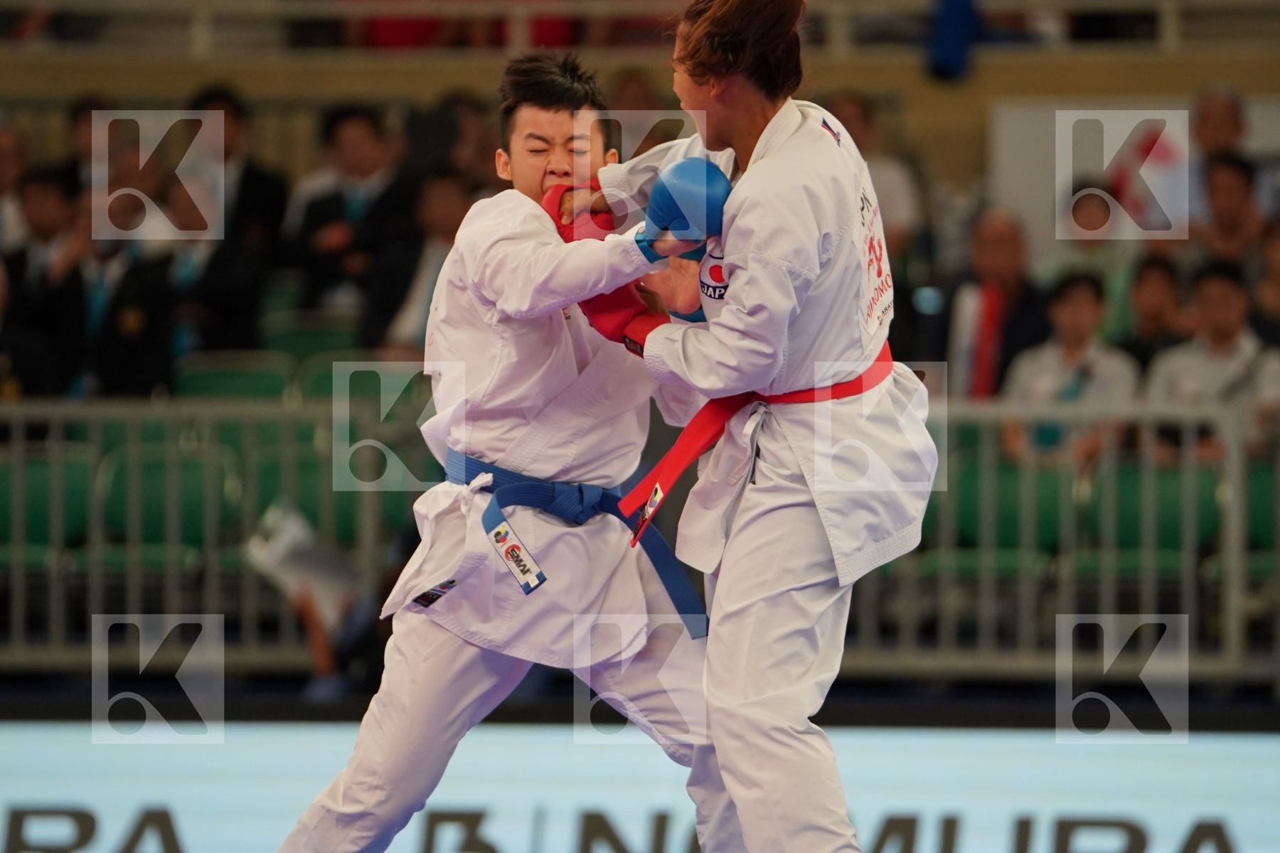 TADANO AYAKA (JAPAN) vs KU TSUI-PING (CHINESE TAIPEI) in Senior Kumite -50 Kg - Bronze bout