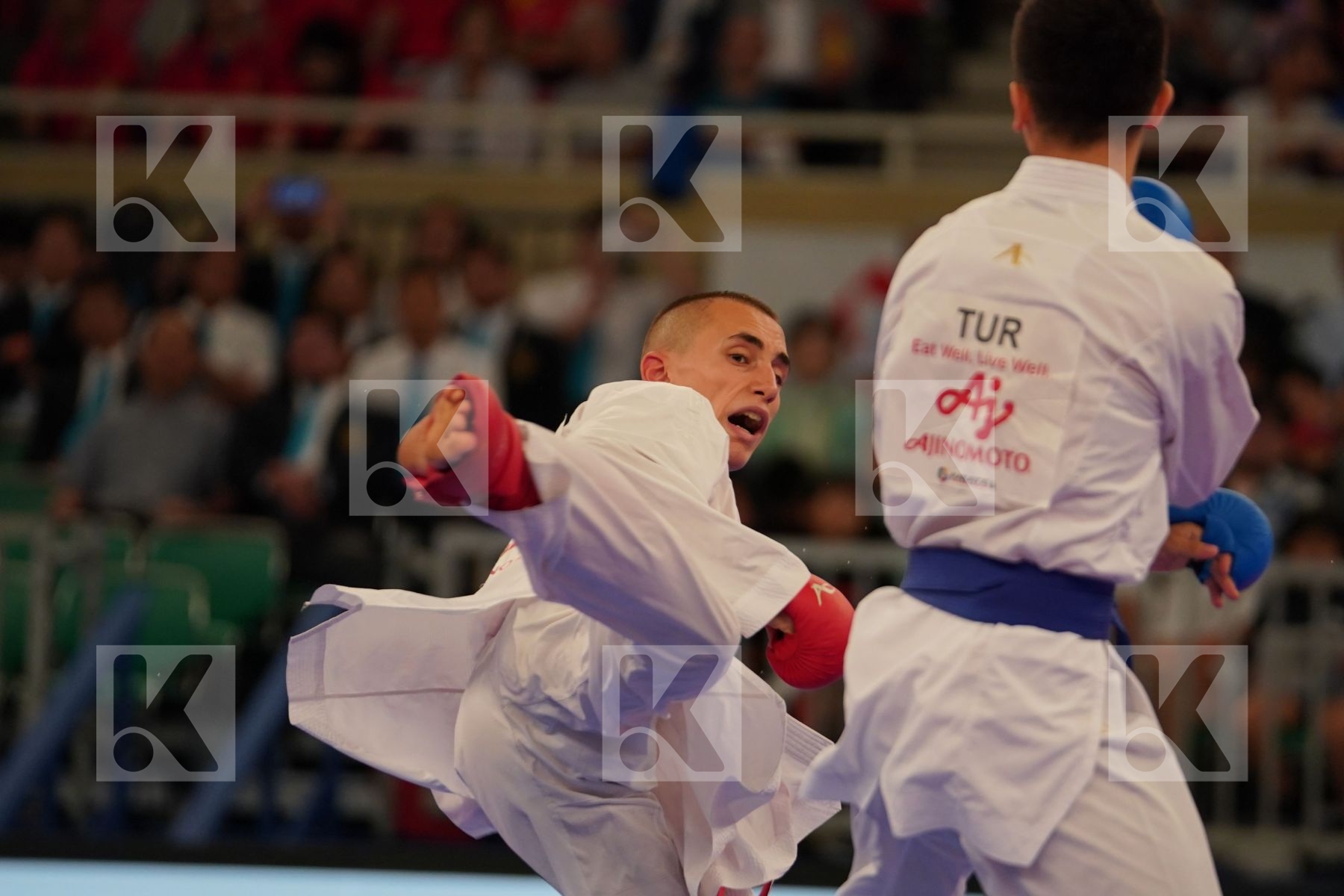 DULOVIC NENAD (MONTENEGRO) vs SAMDAN ERAY (TURKEY) in Senior Kumite -60 Kg - Bronze bout