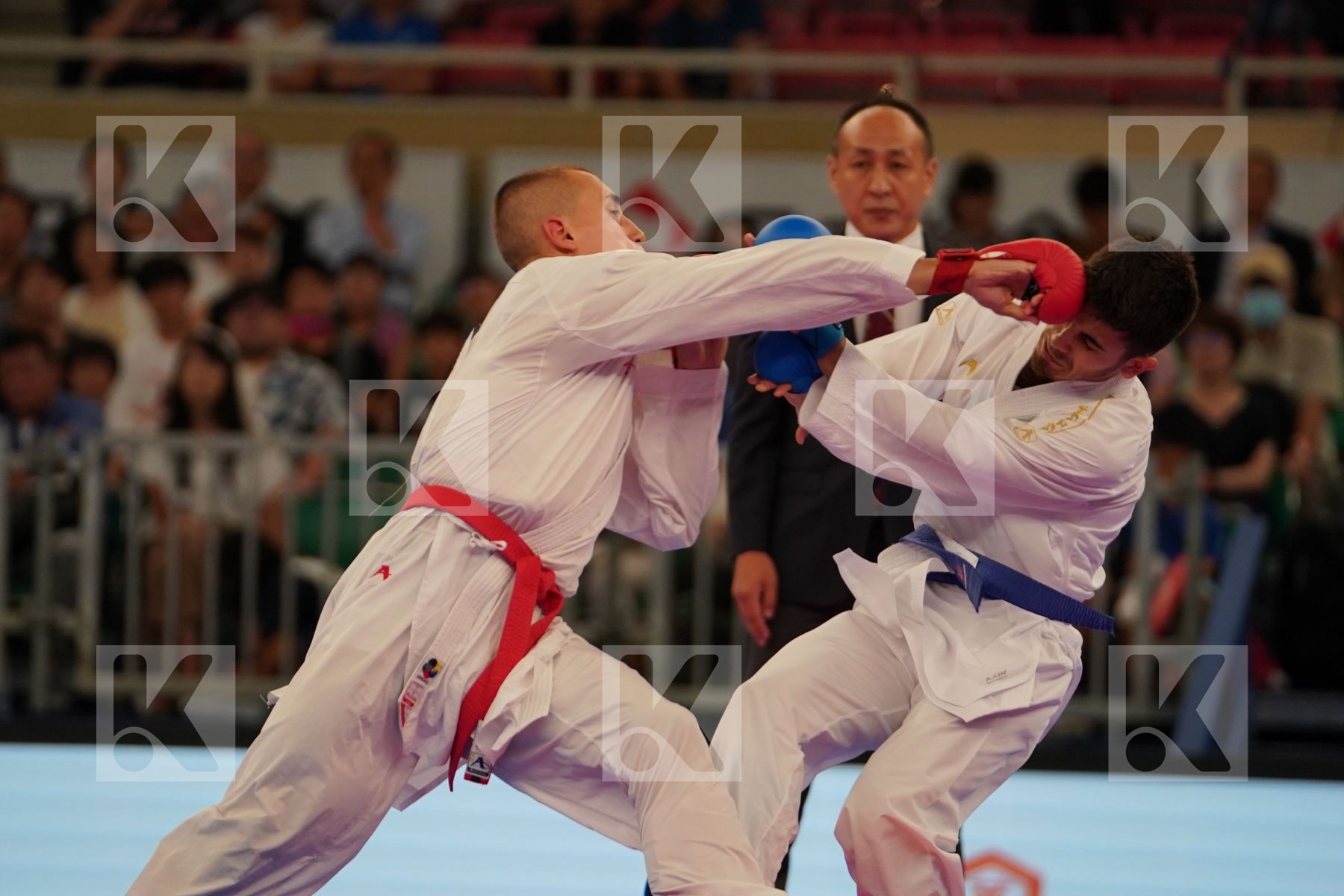 DULOVIC NENAD (MONTENEGRO) vs SAMDAN ERAY (TURKEY) in Senior Kumite -60 Kg - Bronze bout