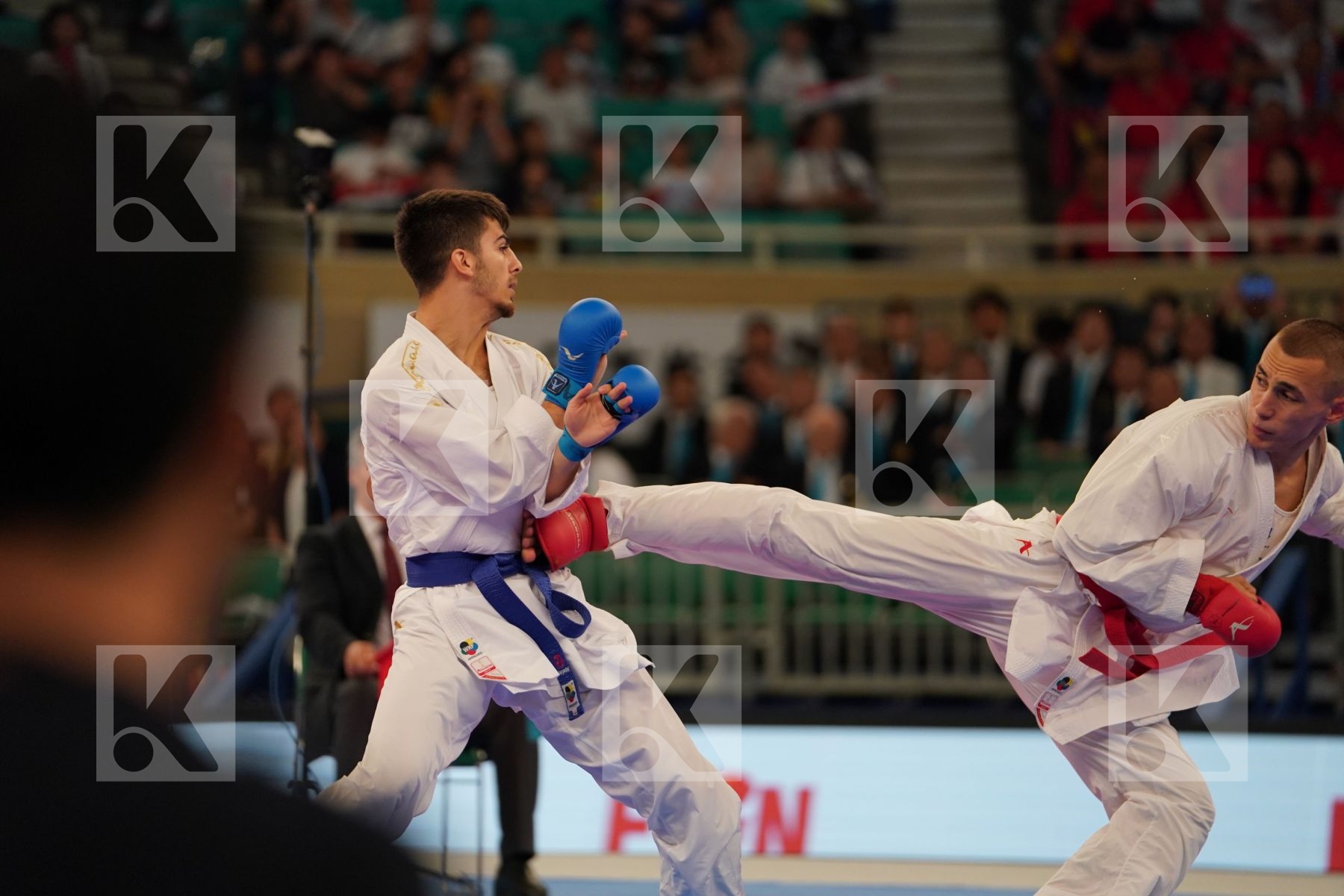 DULOVIC NENAD (MONTENEGRO) vs SAMDAN ERAY (TURKEY) in Senior Kumite -60 Kg - Bronze bout