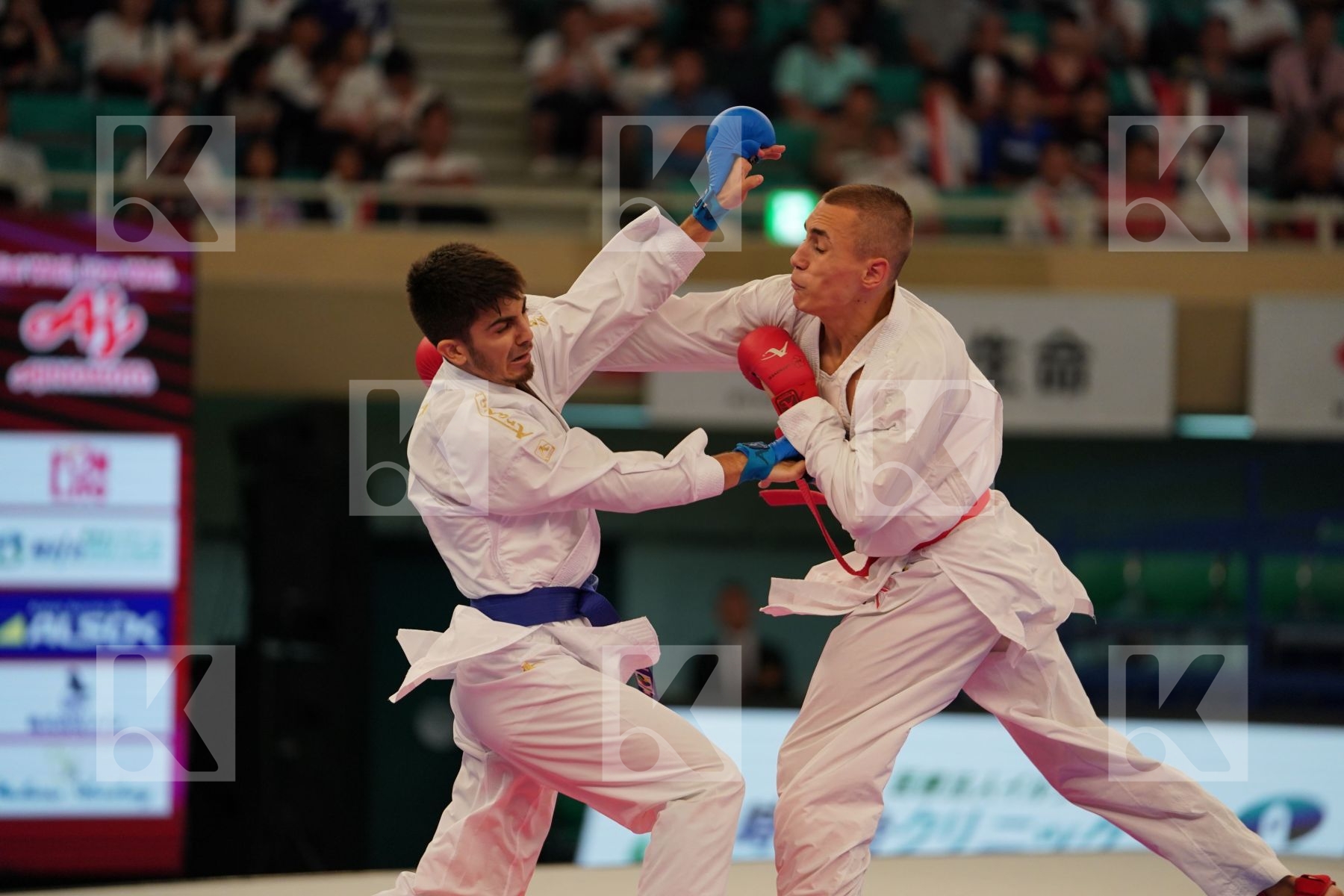 DULOVIC NENAD (MONTENEGRO) vs SAMDAN ERAY (TURKEY) in Senior Kumite -60 Kg - Bronze bout