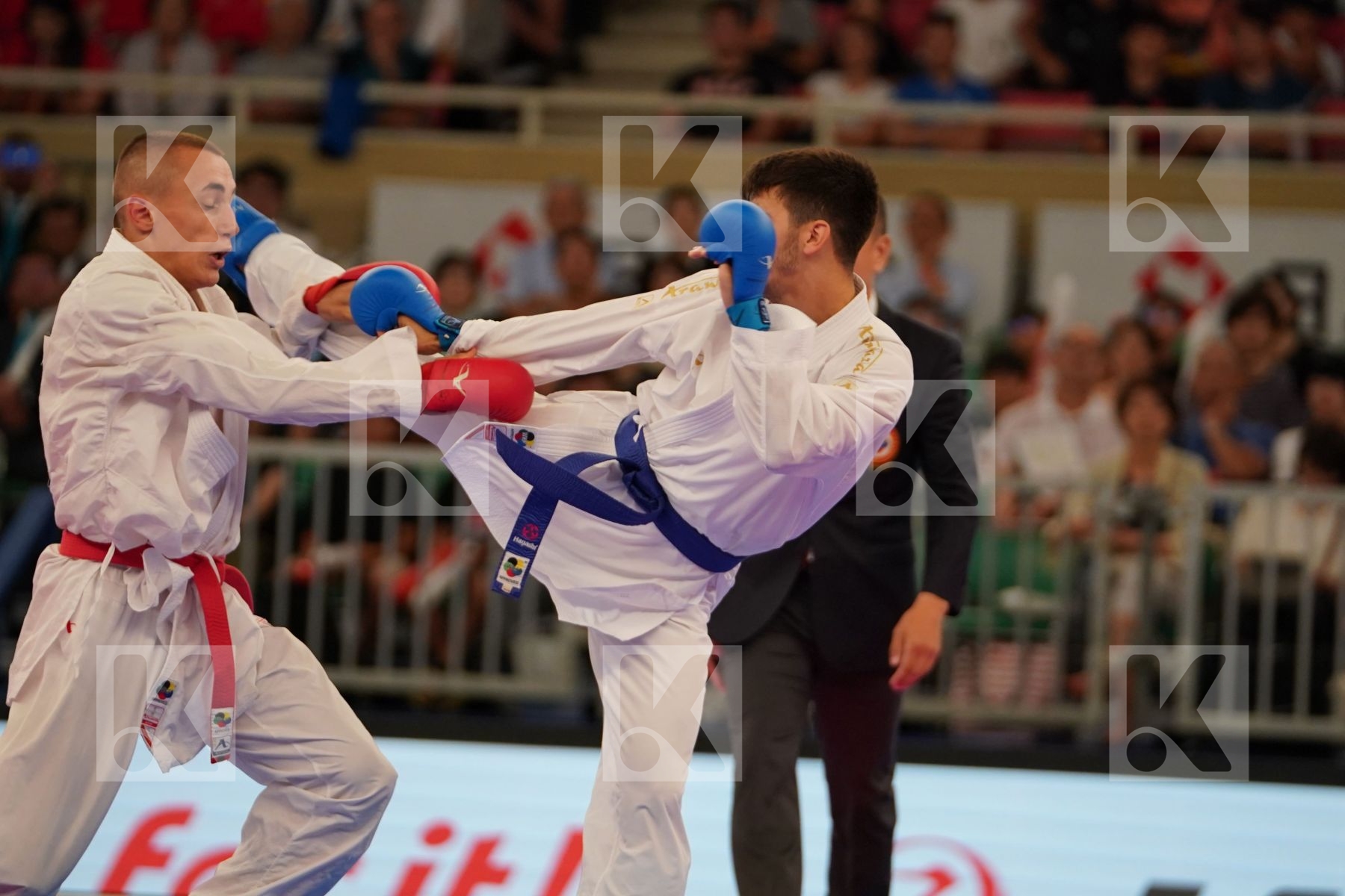 DULOVIC NENAD (MONTENEGRO) vs SAMDAN ERAY (TURKEY) in Senior Kumite -60 Kg - Bronze bout