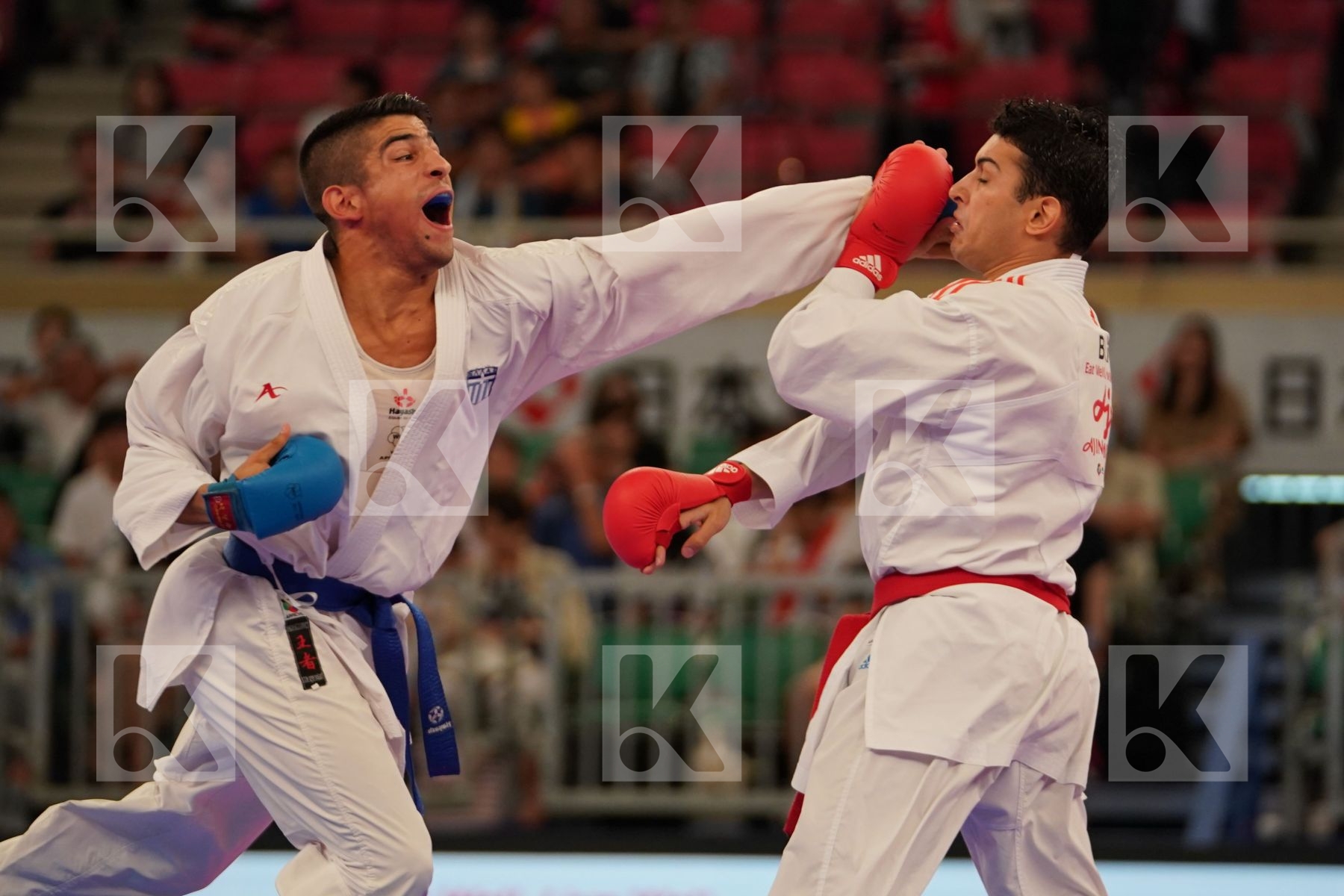 FIGUEIRA VINICIUS (BRAZIL) vs XENOS DIONYSIOS (GREECE) in Senior Kumite -67 Kg - Bronze bout