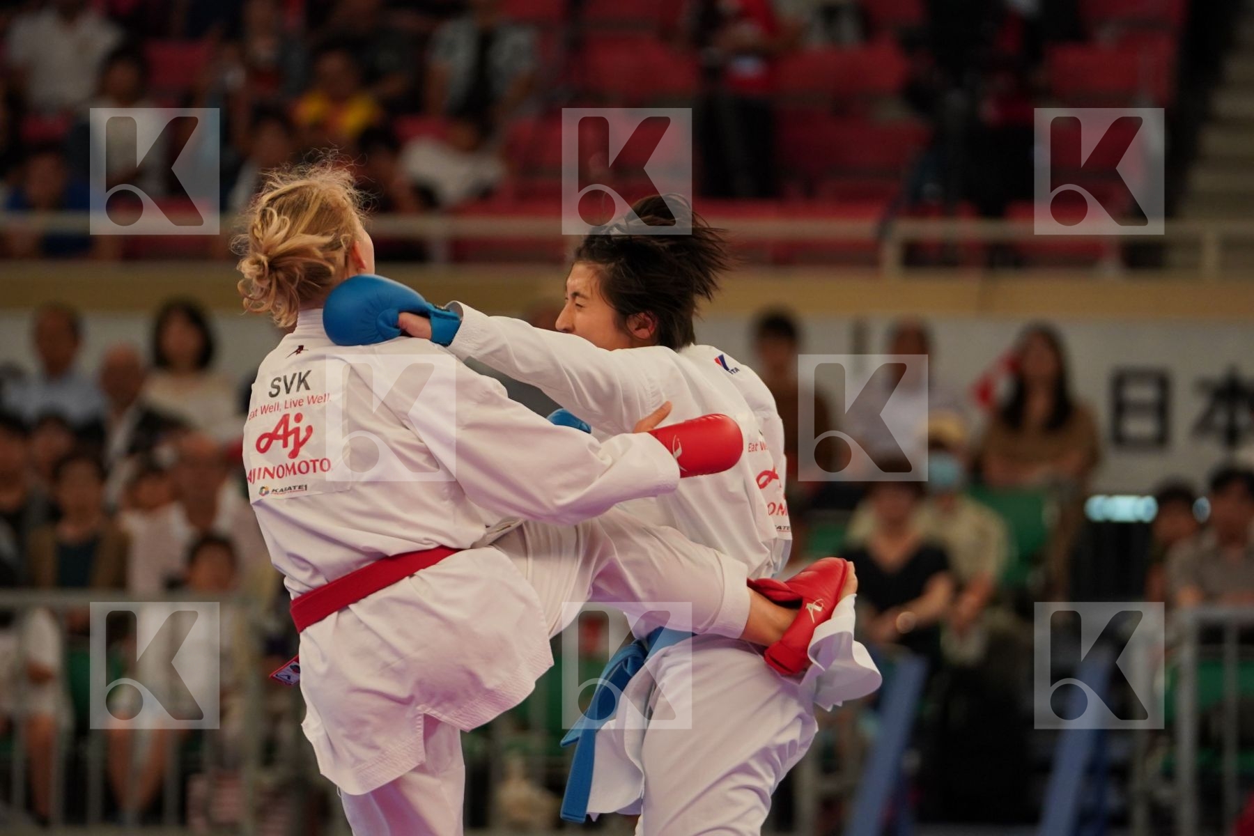 SUCHANKOVA INGRIDA (SLOVAKIA) vs SOMEYA MAYUMI (JAPAN) in Senior Kumite -61 Kg - Bronze bout