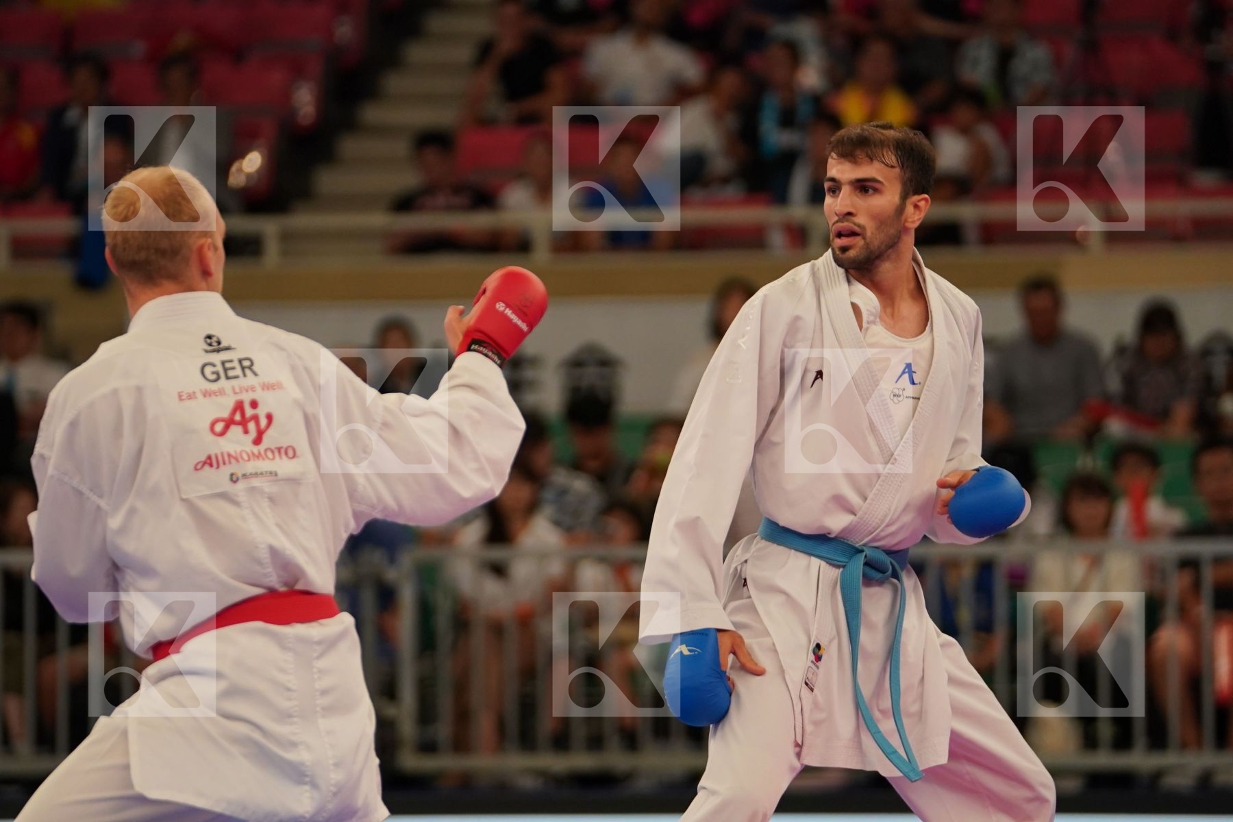 BITSCH NOAH (GERMANY) vs ASGARI GHONCHEH BAHMAN (IRAN) in Senior Kumite -75 Kg - Bronze bout