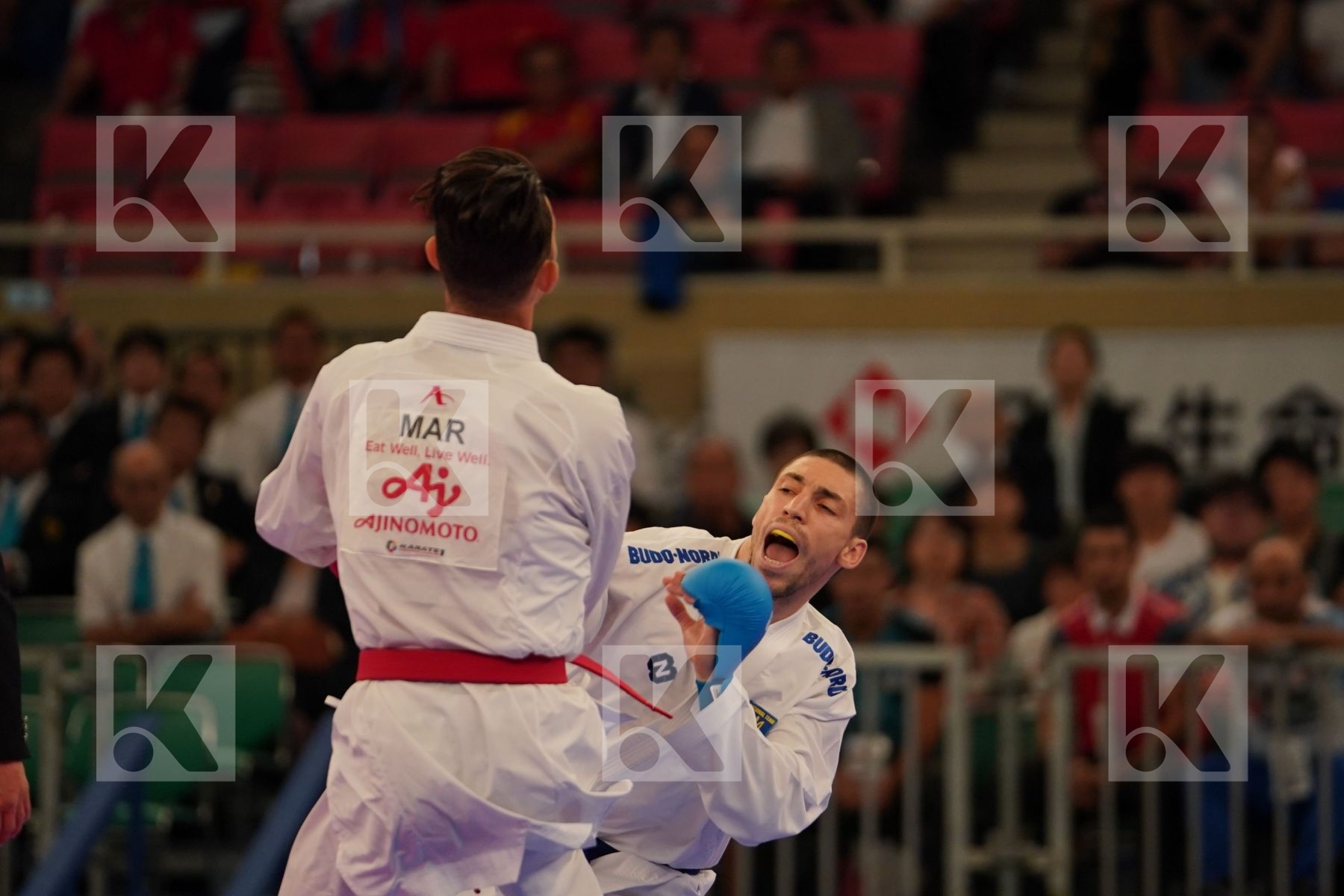 SEKOURI YASSINE (MOROCCO) vs HORUNA STANISLAV (UKRAINE) in Senior Kumite -75 Kg - Bronze bout