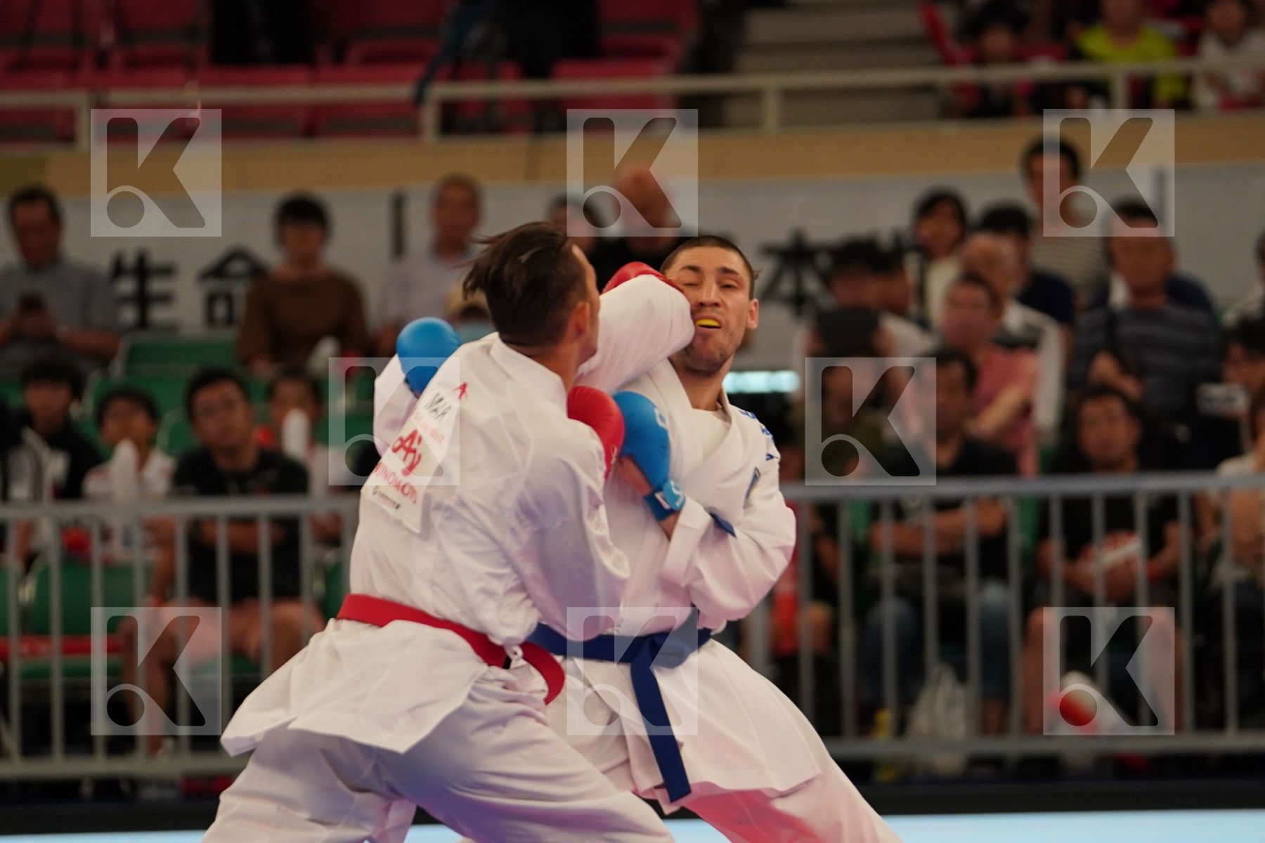 SEKOURI YASSINE (MOROCCO) vs HORUNA STANISLAV (UKRAINE) in Senior Kumite -75 Kg - Bronze bout