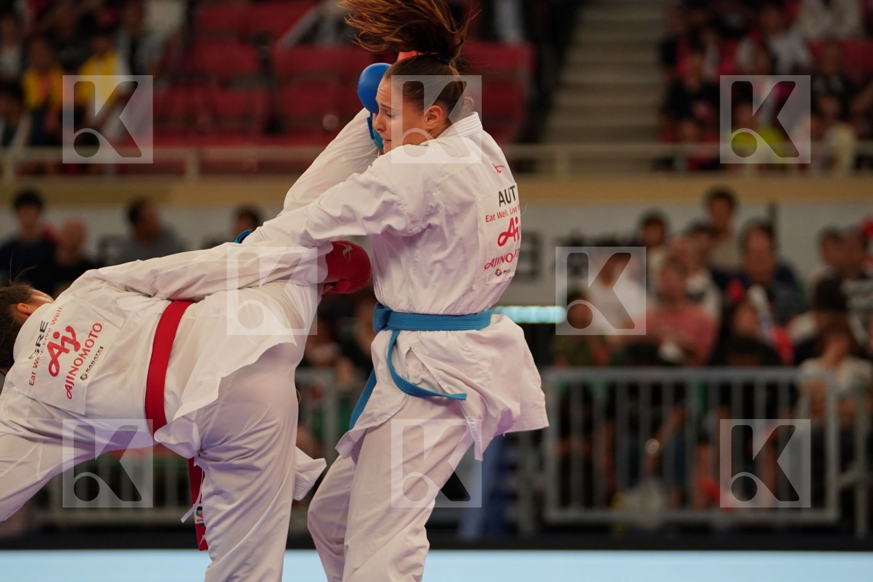 KYDONAKI KYRIAKI (GREECE) vs BUCHINGER ALISA (AUSTRIA) in Senior Kumite -68 Kg - Bronze bout