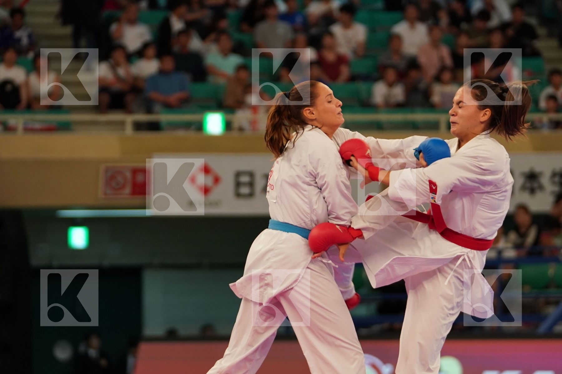 KYDONAKI KYRIAKI (GREECE) vs BUCHINGER ALISA (AUSTRIA) in Senior Kumite -68 Kg - Bronze bout