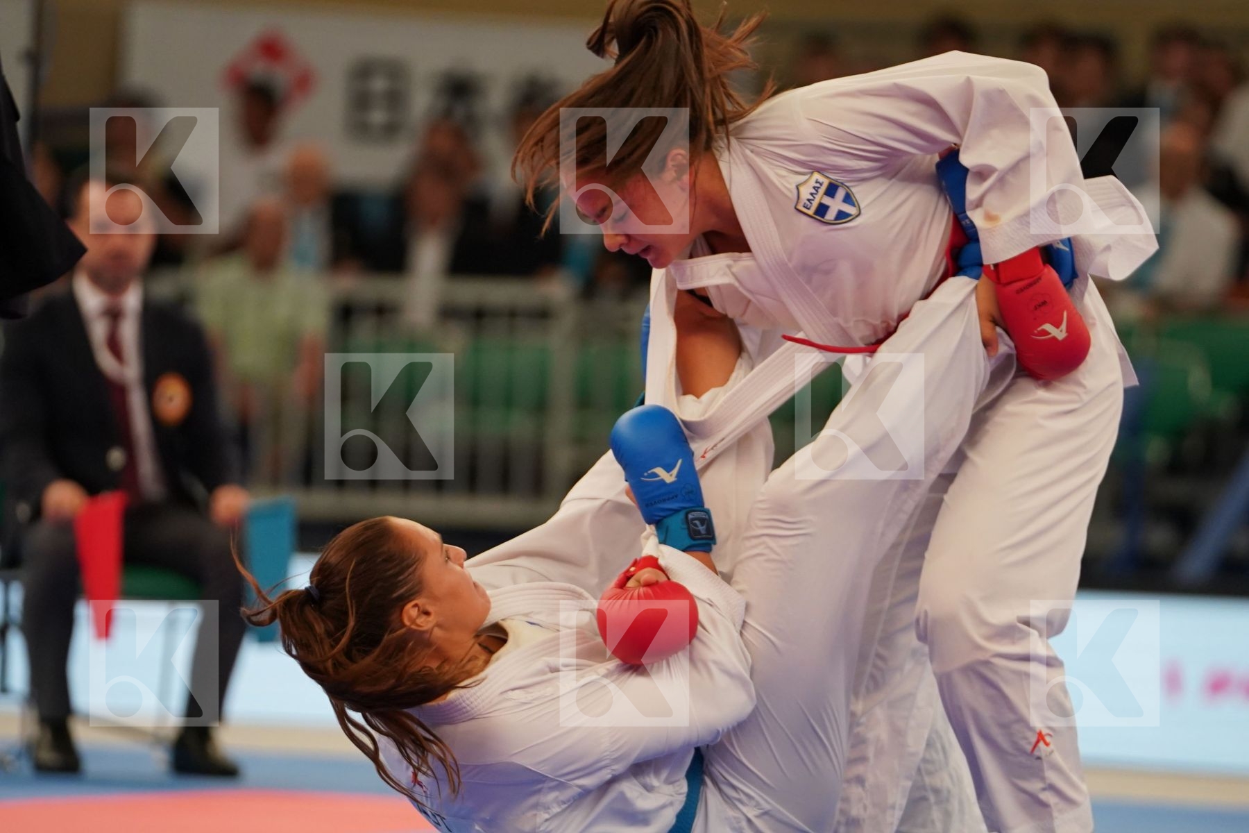KYDONAKI KYRIAKI (GREECE) vs BUCHINGER ALISA (AUSTRIA) in Senior Kumite -68 Kg - Bronze bout