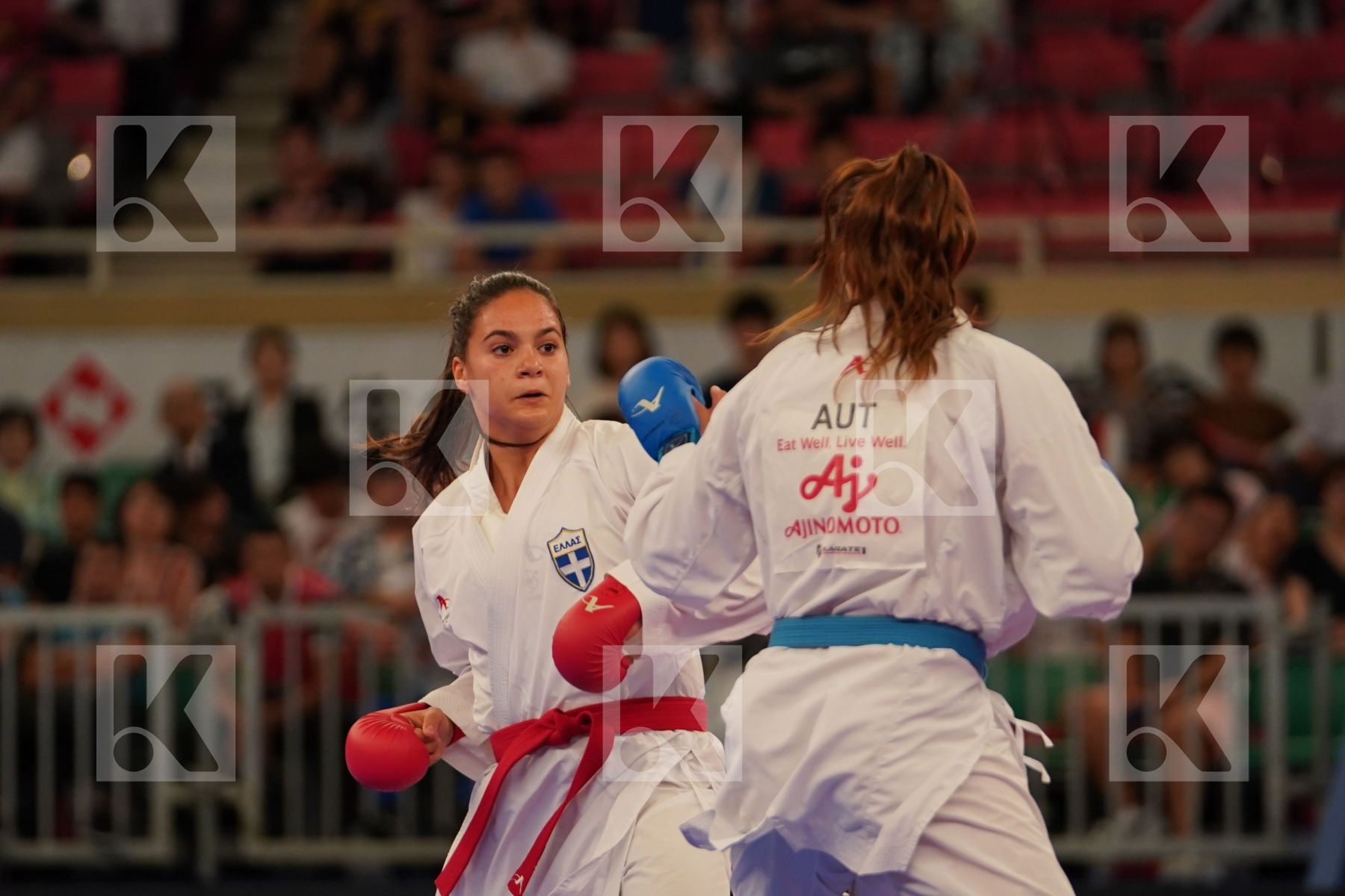 KYDONAKI KYRIAKI (GREECE) vs BUCHINGER ALISA (AUSTRIA) in Senior Kumite -68 Kg - Bronze bout