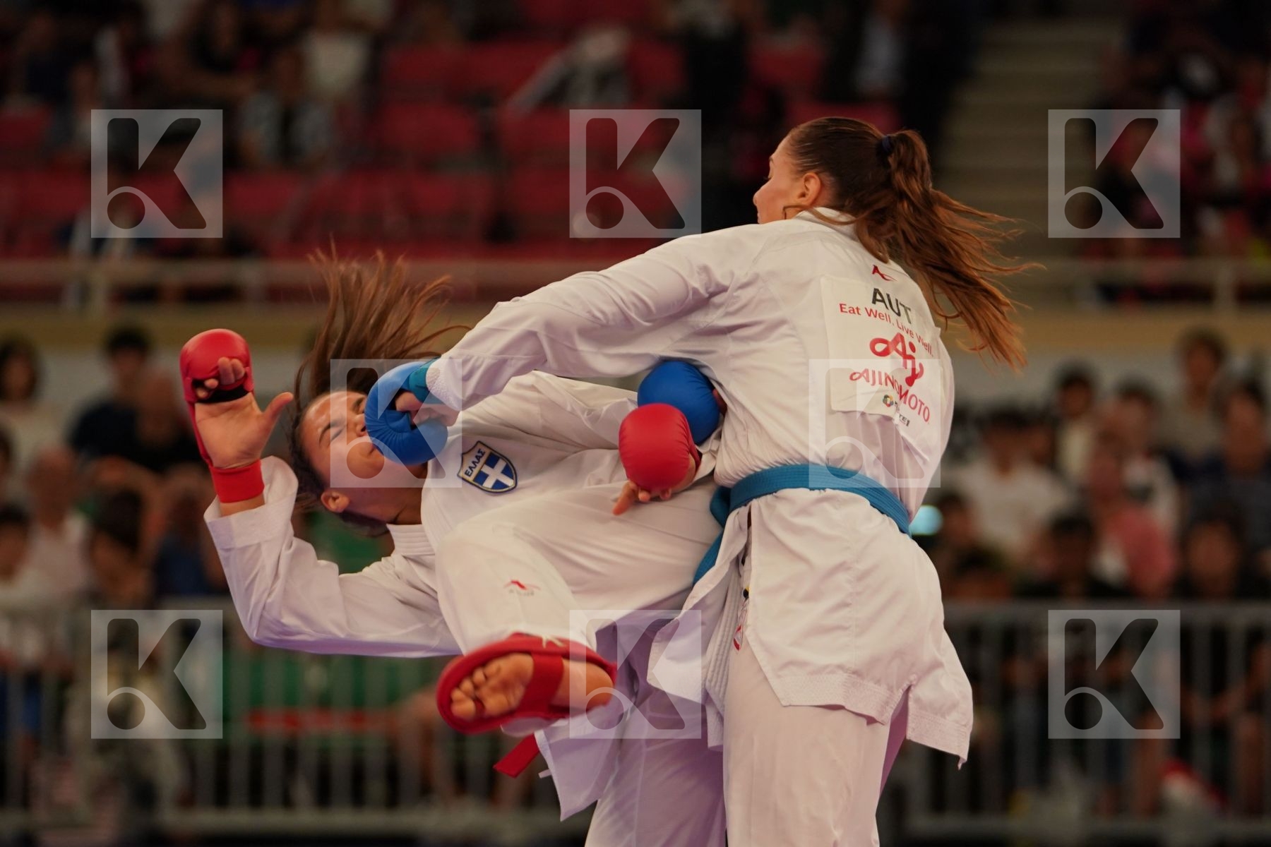 KYDONAKI KYRIAKI (GREECE) vs BUCHINGER ALISA (AUSTRIA) in Senior Kumite -68 Kg - Bronze bout