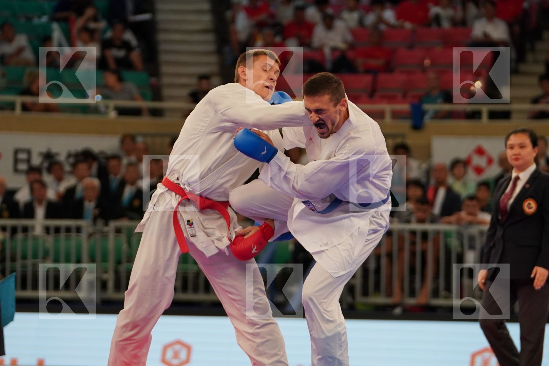 ISAKAU ANTON (BELARUS) vs KVESIC IVAN (CROATIA) in Senior Kumite -84 Kg - Bronze bout