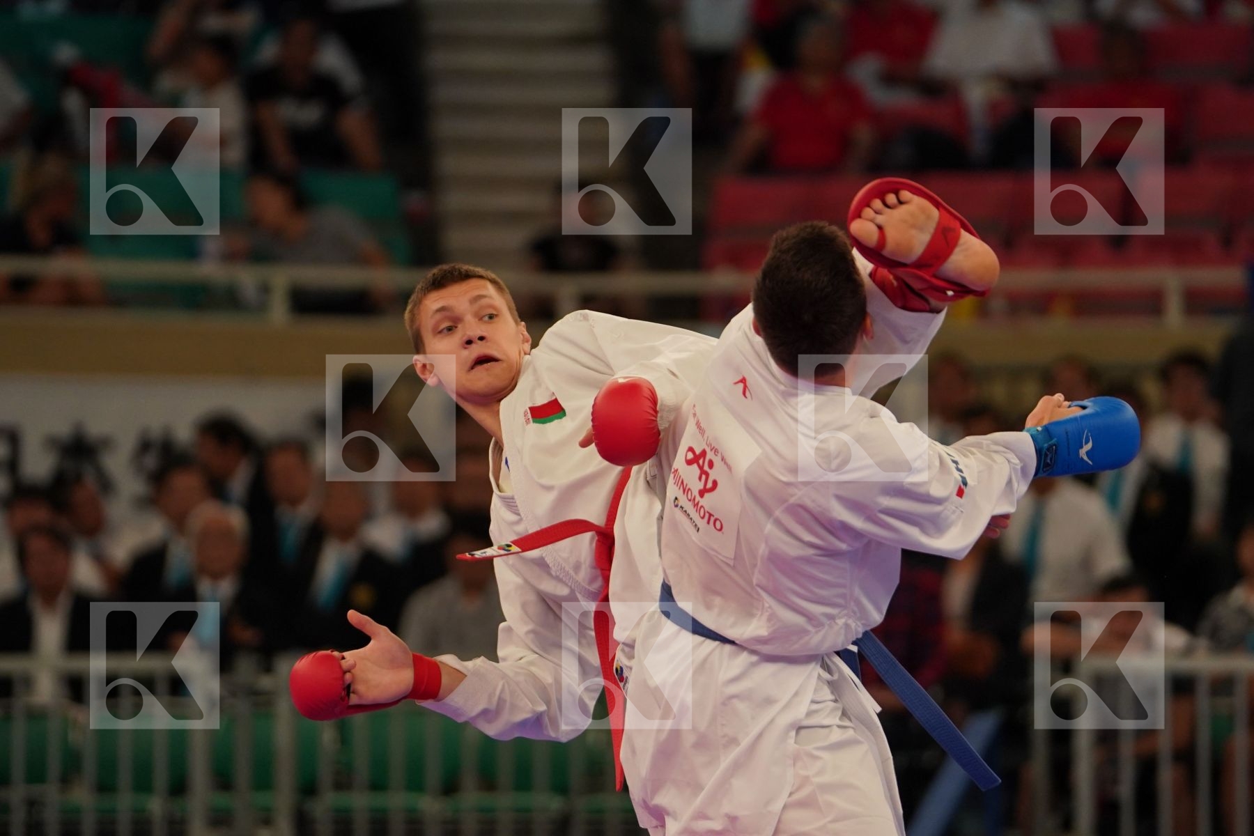 ISAKAU ANTON (BELARUS) vs KVESIC IVAN (CROATIA) in Senior Kumite -84 Kg - Bronze bout