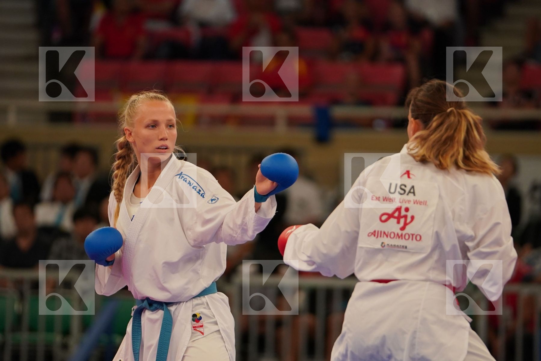 WASOWICZ MAYA (USA) vs KEINANEN TITTA (FINLAND) in Senior Kumite 68+ Kg - Bronze bout