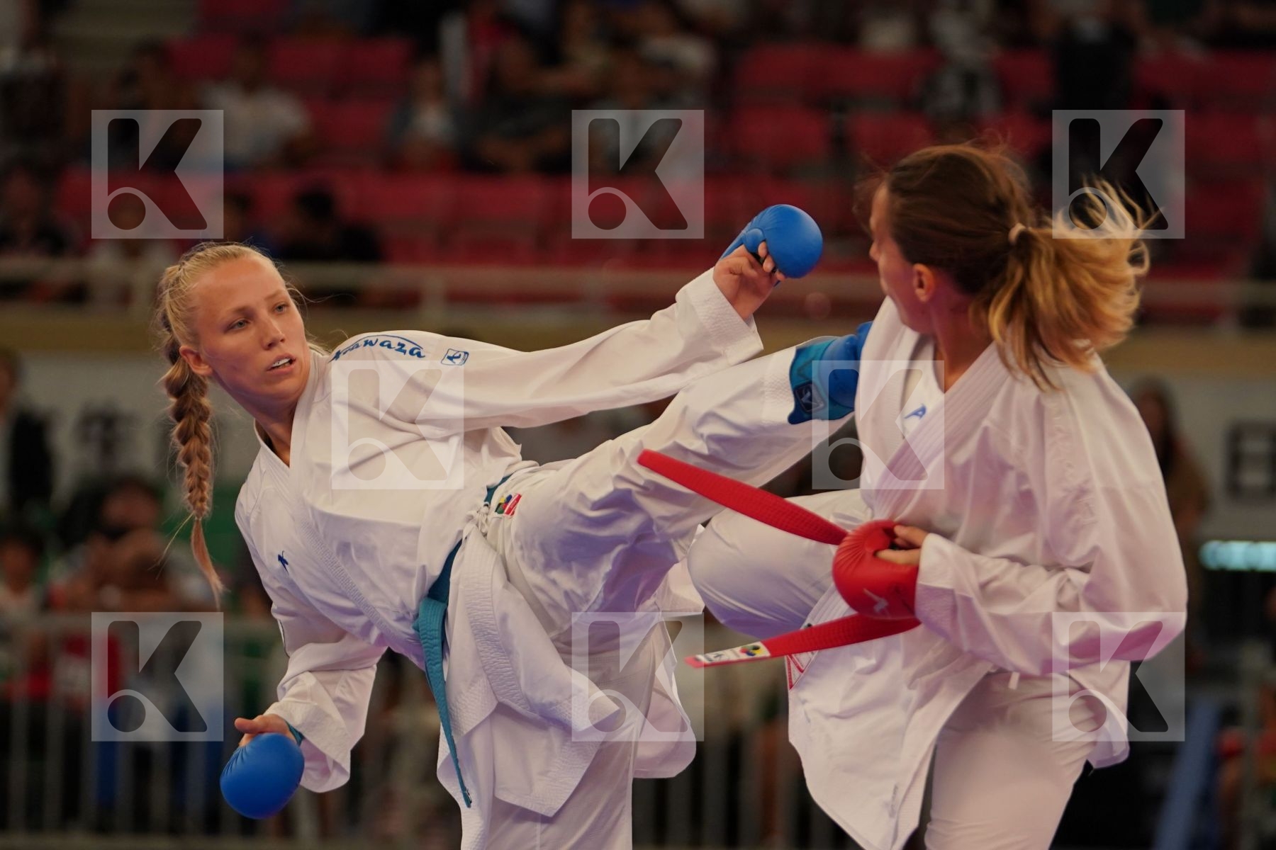 WASOWICZ MAYA (USA) vs KEINANEN TITTA (FINLAND) in Senior Kumite 68+ Kg - Bronze bout