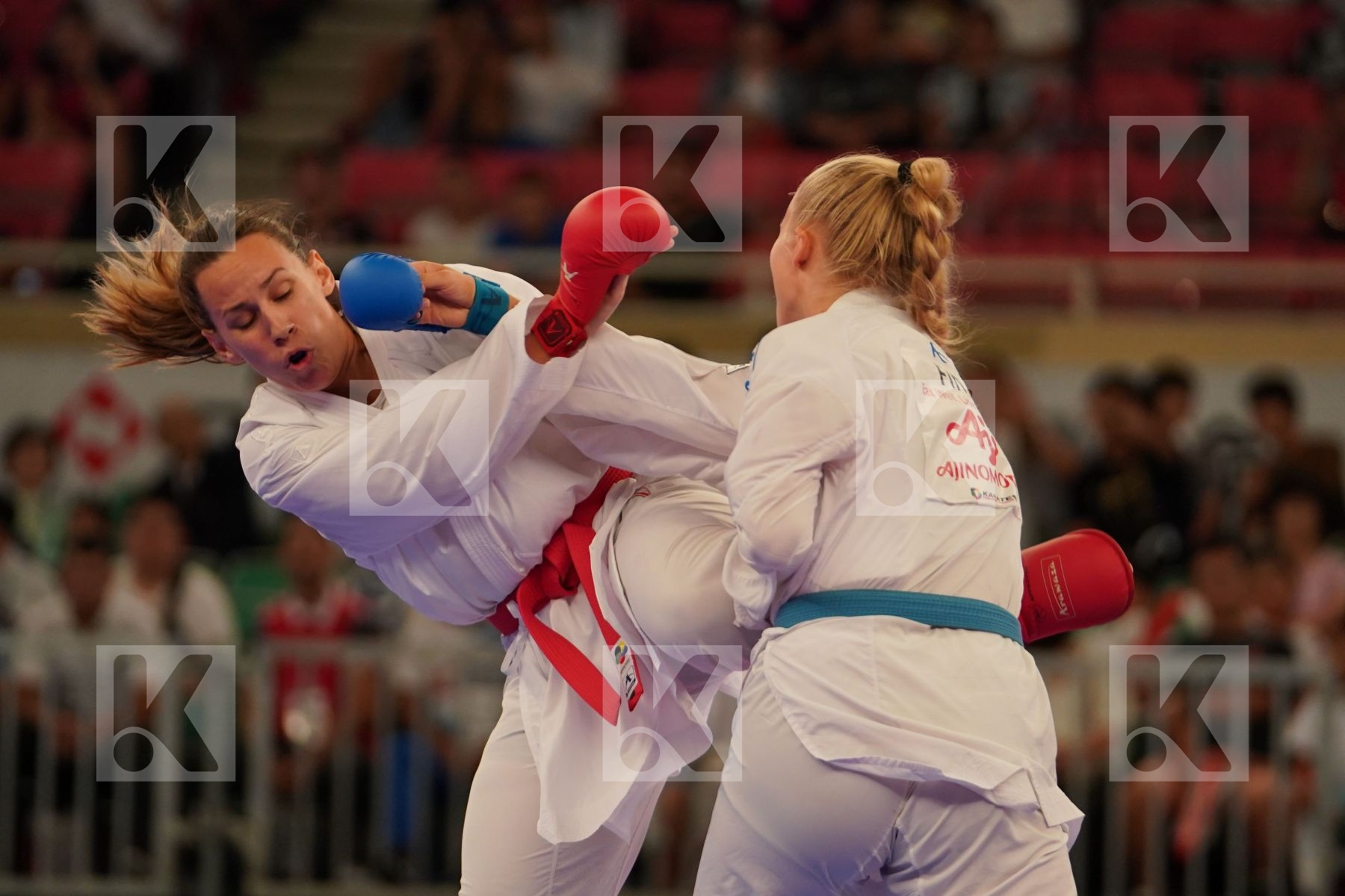 WASOWICZ MAYA (USA) vs KEINANEN TITTA (FINLAND) in Senior Kumite 68+ Kg - Bronze bout