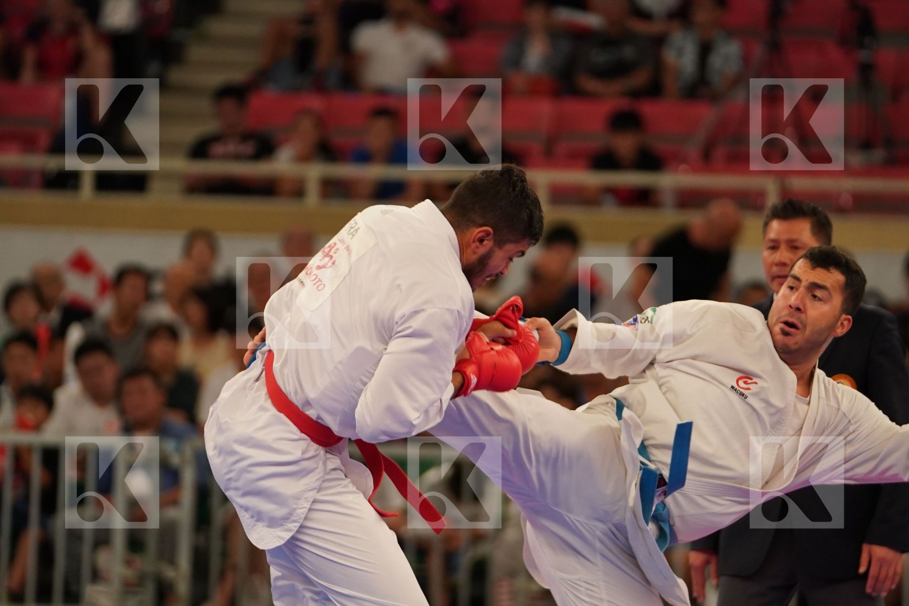 FILALI MEHDI (FRANCE) vs GANJZADEH SAJAD (IRAN) in Senior Kumite 84+ Kg - Bronze bout