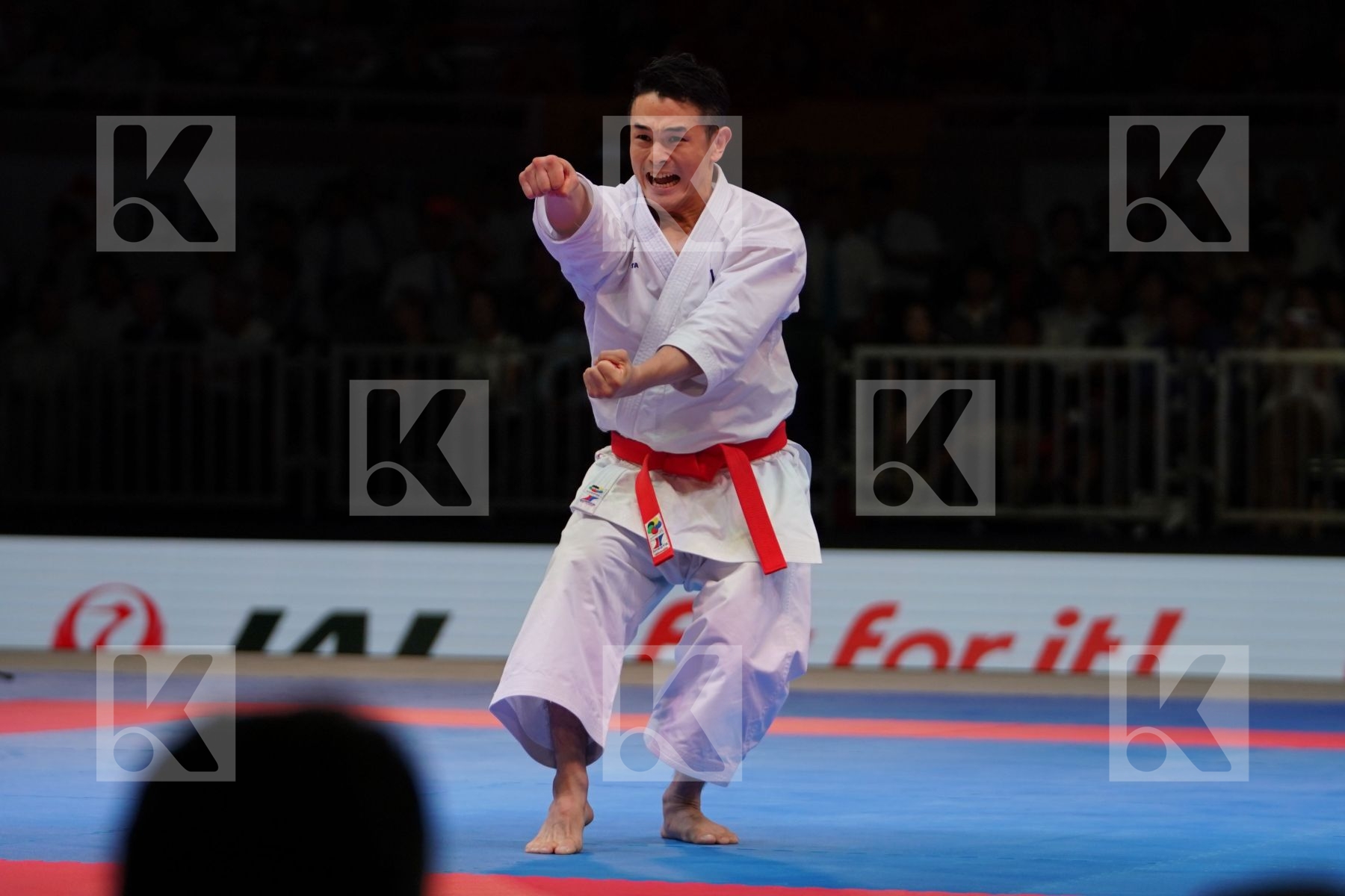 SHIMBABA ISSEI (JAPAN) in Senior Male Kata - Gold bout