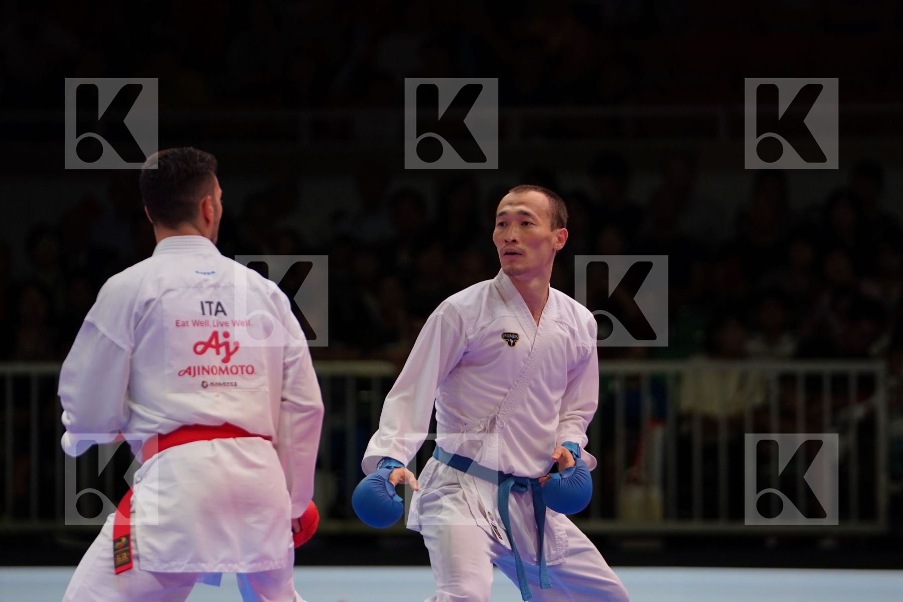 CRESCENZO ANGELO (ITALY) vs ASSADILOV DARKHAN (KAZAKHSTAN) in Senior Kumite -60 Kg - Gold bout