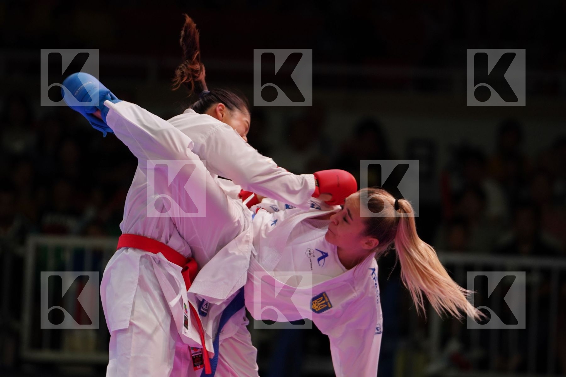 WEN TZU-YUN (CHINESE TAIPEI) vs TERLIUGA ANZHELIKA (UKRAINE) in Senior Kumite -55 Kg - Gold bout
