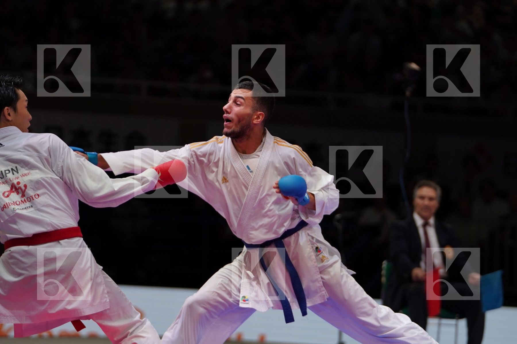 GOMYO HIROTO (JAPAN) vs UYGUR BURAK (TURKEY) in Senior Kumite -67 Kg - Gold bout