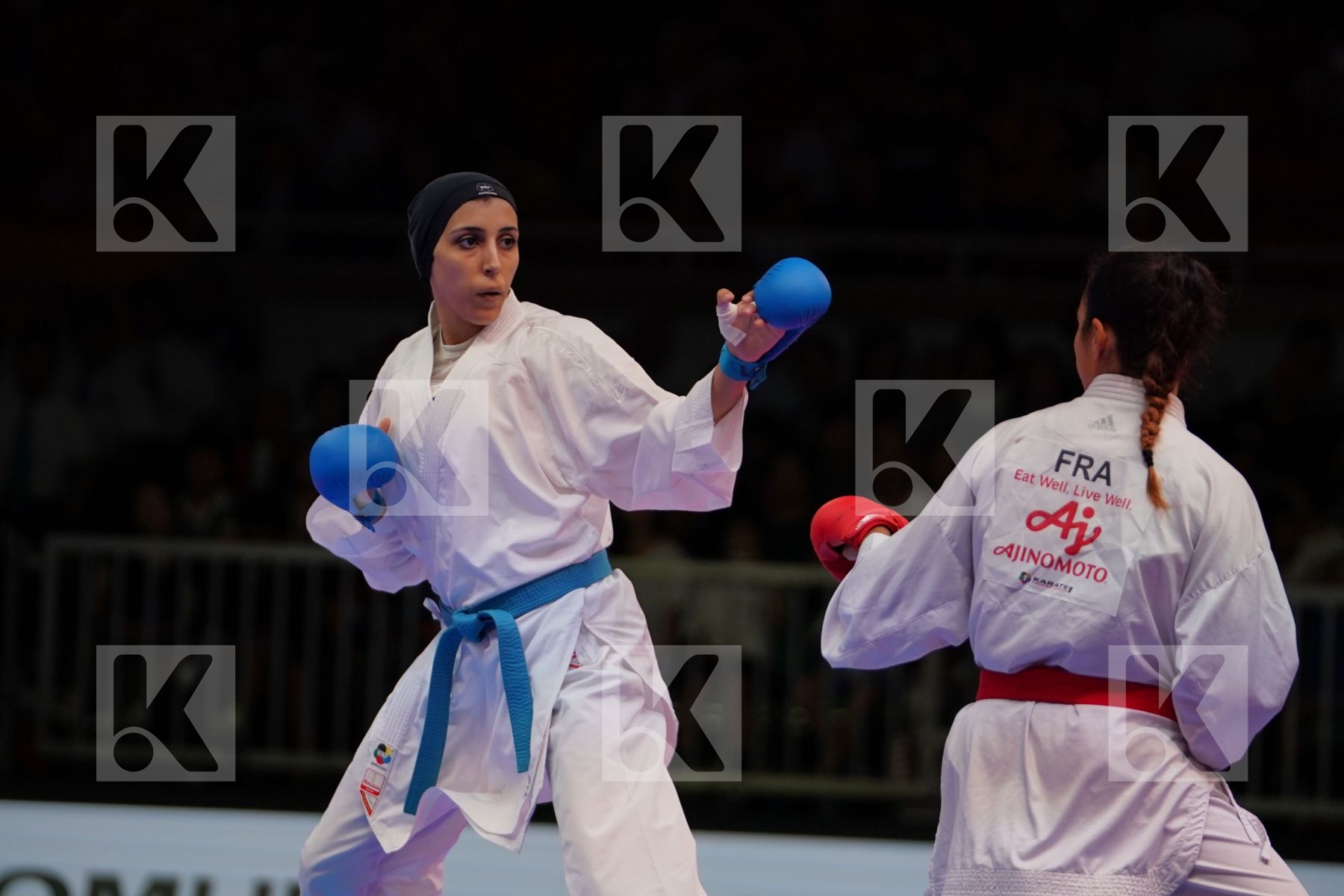 HEURTAULT LEILA (FRANCE) vs LOTFY GIANA (EGYPT) in Senior Kumite -61 Kg - Gold bout