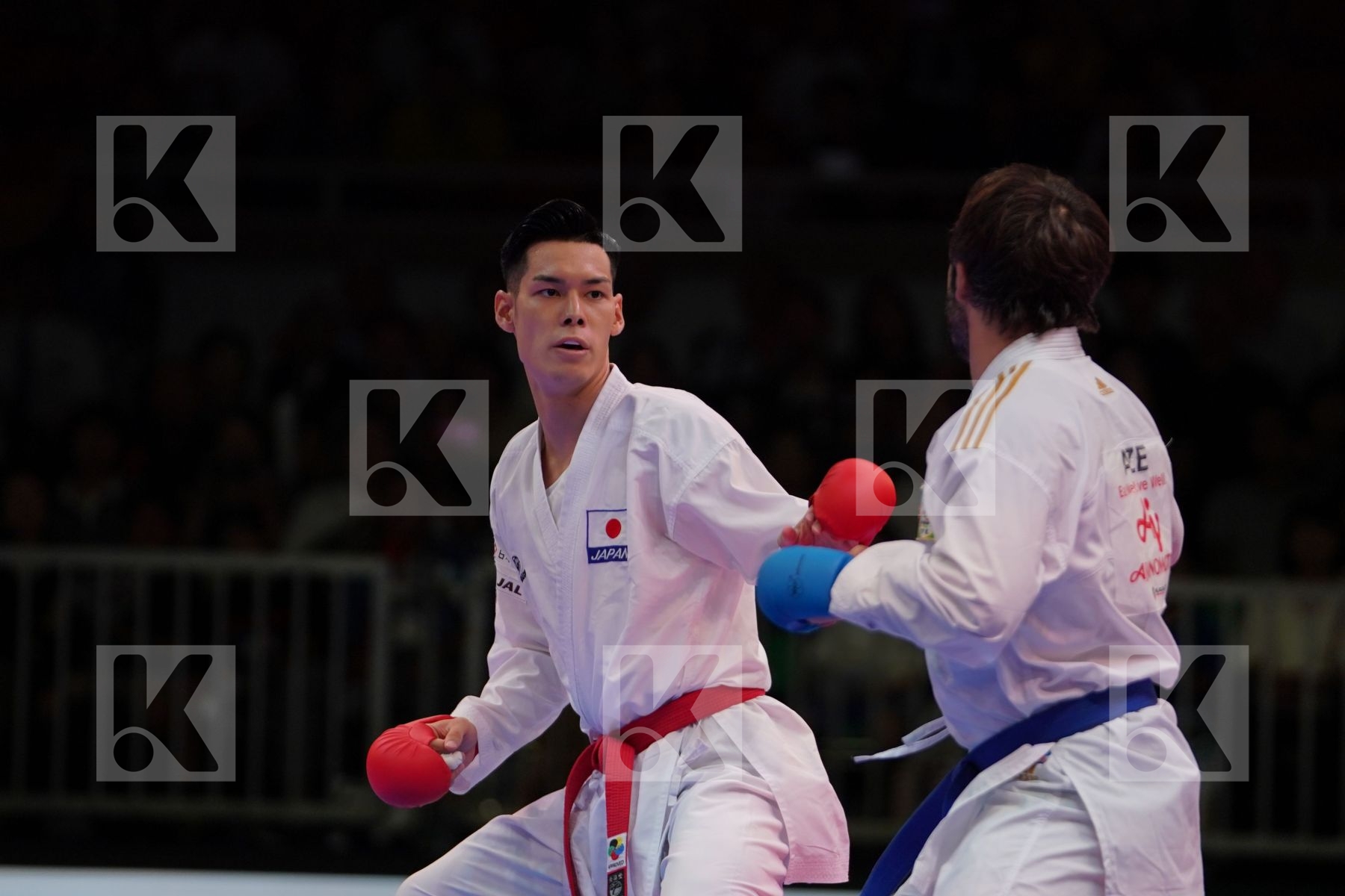 NISHIMURA KEN (JAPAN) VS AGHAYEV RAFAEL (AZERBAIJAN) in Senior Kumite -75 Kg - Gold bout