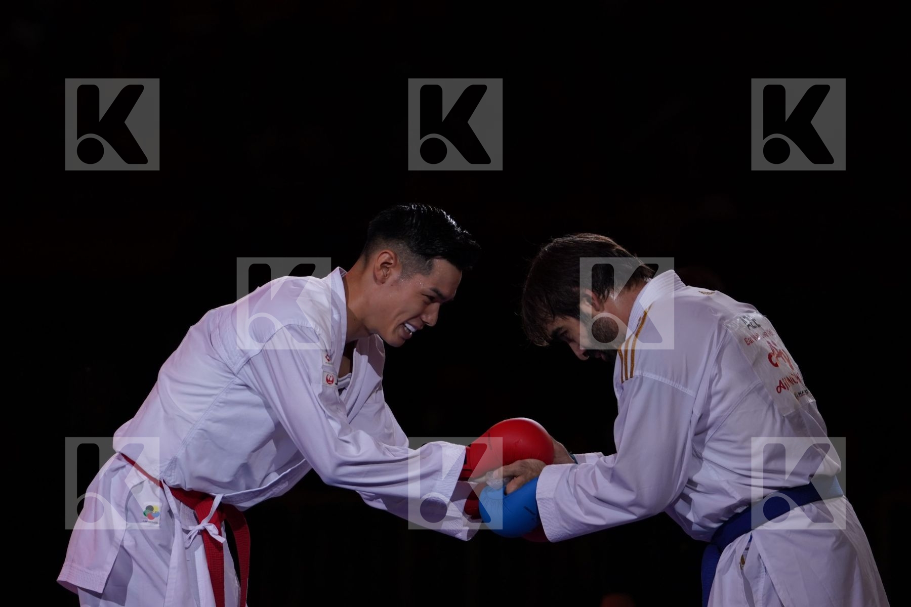 NISHIMURA KEN (JAPAN) VS AGHAYEV RAFAEL (AZERBAIJAN) in Senior Kumite -75 Kg - Gold bout