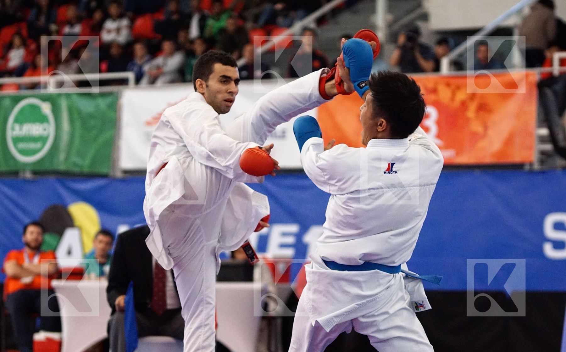 ABOEITTA KARIME 	(EGYPT) vs KAJIHARA TATSUTO (JAPAN) in Senior Kumite -60 Kg - Gold bout