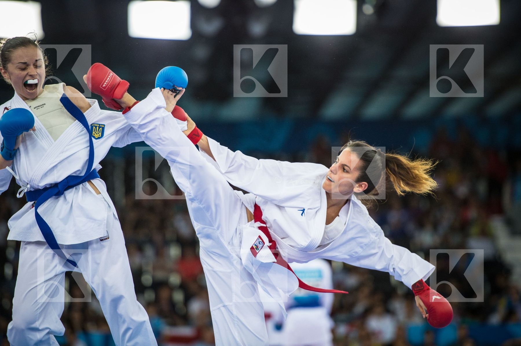 -50 kg Bugur Duygu day1 Germany Kryva Kateryna kumite qualificat