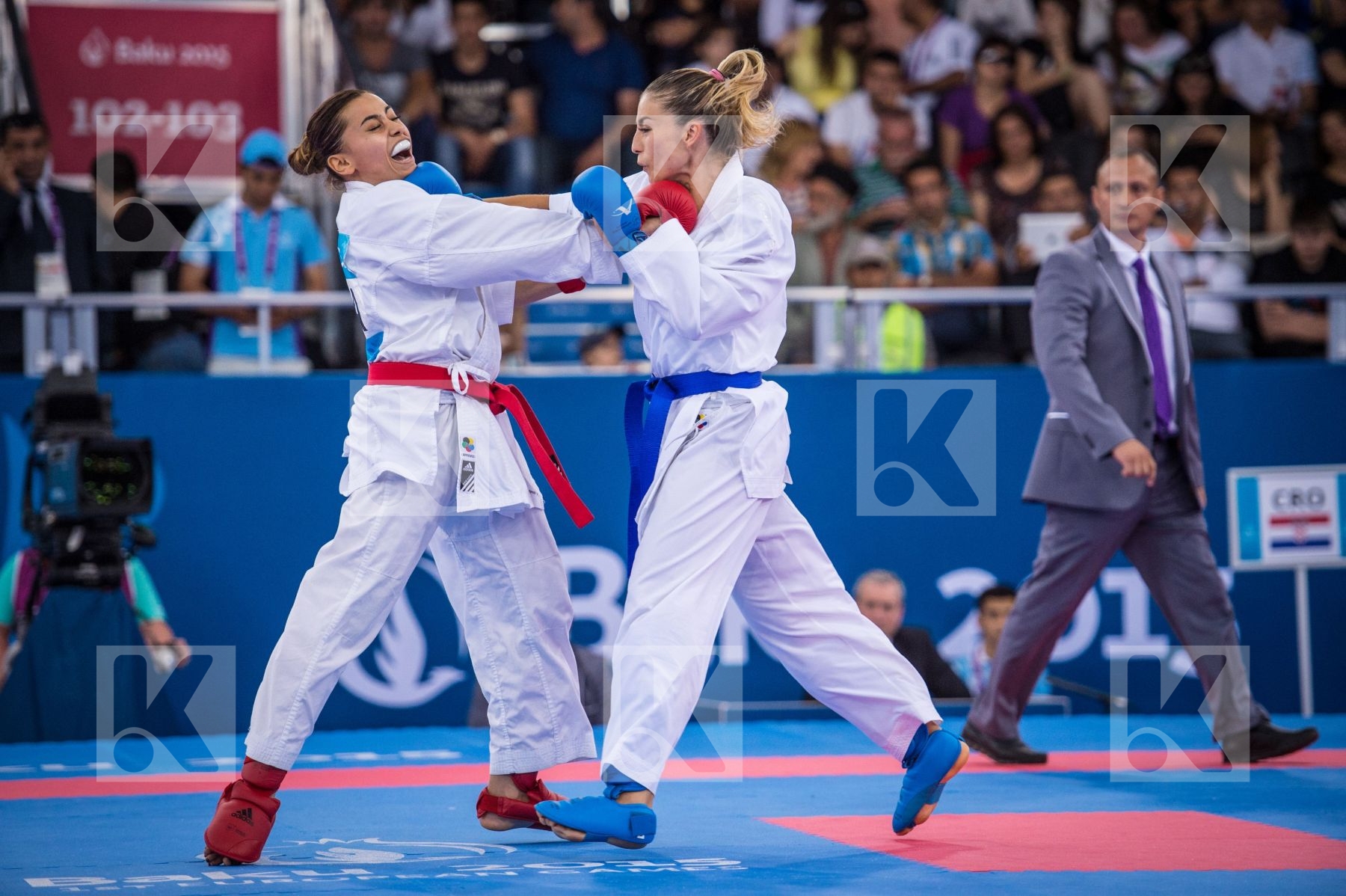 -55 kg Croatia finals France Kovacevic Jelena kumite Thouy Emili