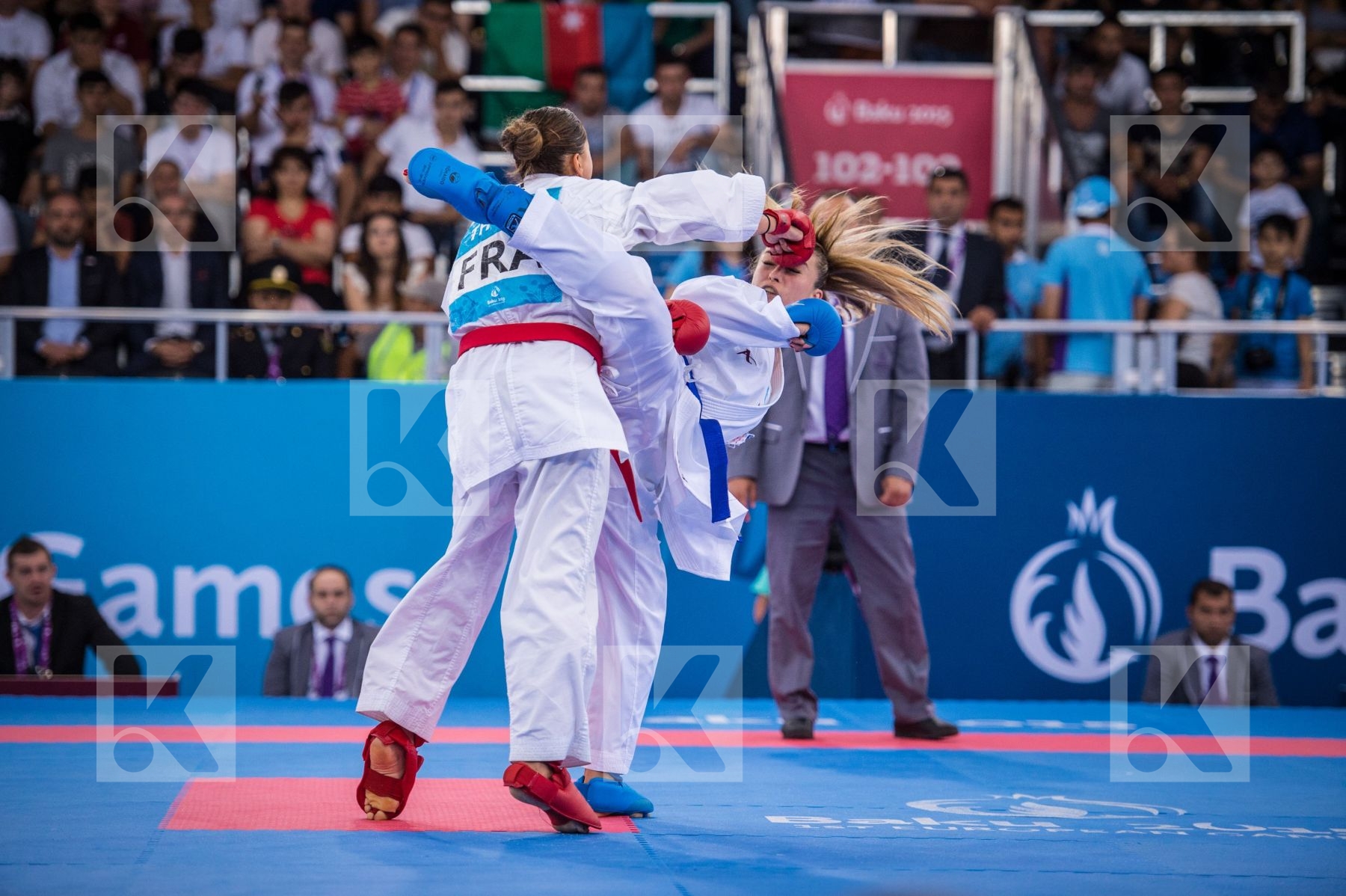 -55 kg Croatia finals France Kovacevic Jelena kumite Thouy Emili