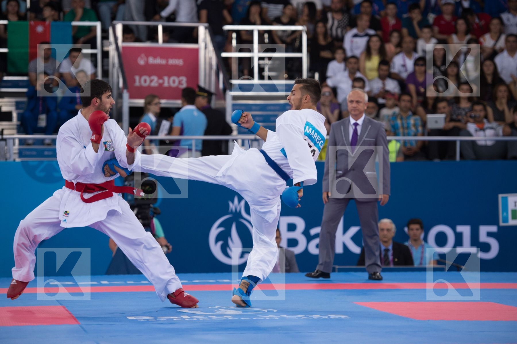 -60 kg Azerbaijan Farzaliyev Firdovsi finals Italy kumite Maresc
