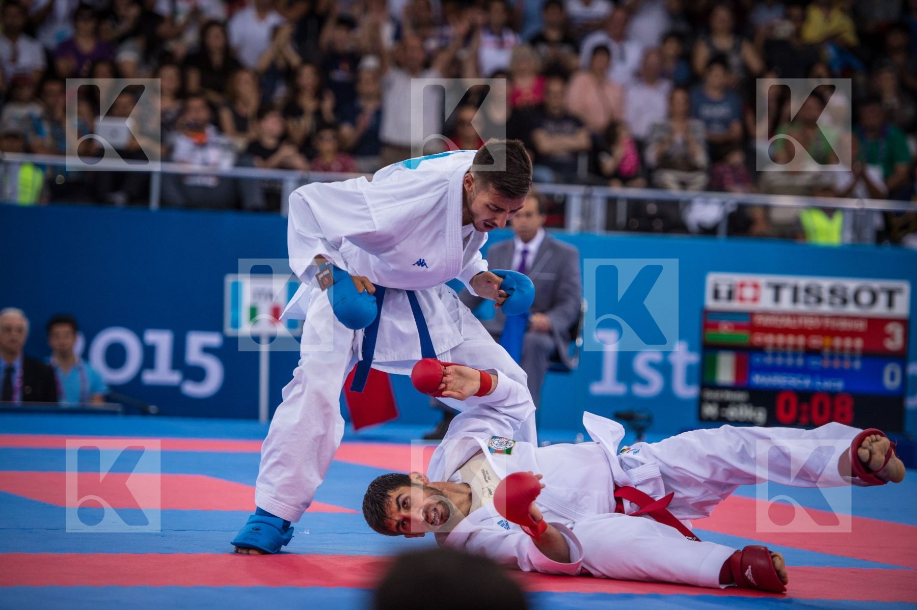 -60 kg Azerbaijan Farzaliyev Firdovsi finals Italy kumite Maresc