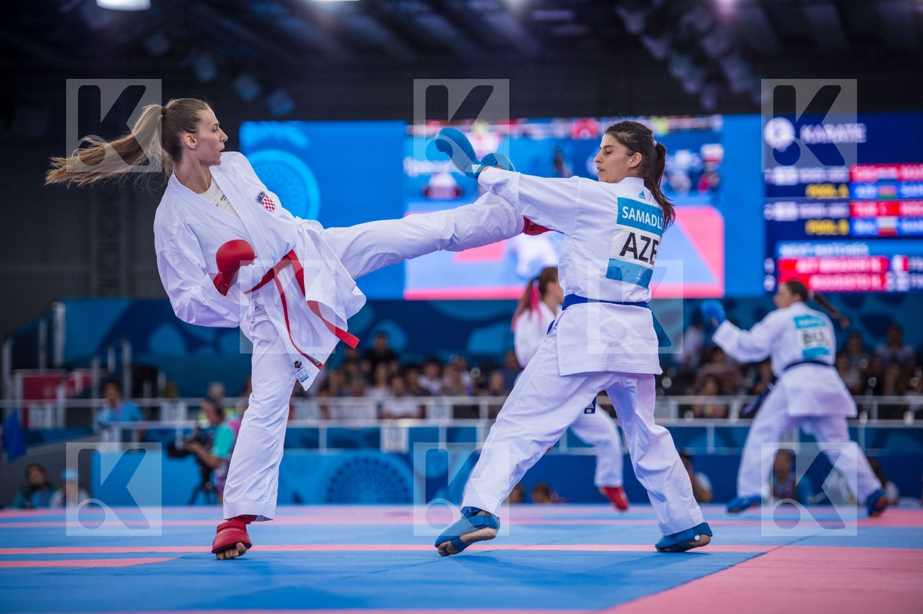 +68 kg Azerbaijan Croatia day2 kumite Martinovic Masa qualificat