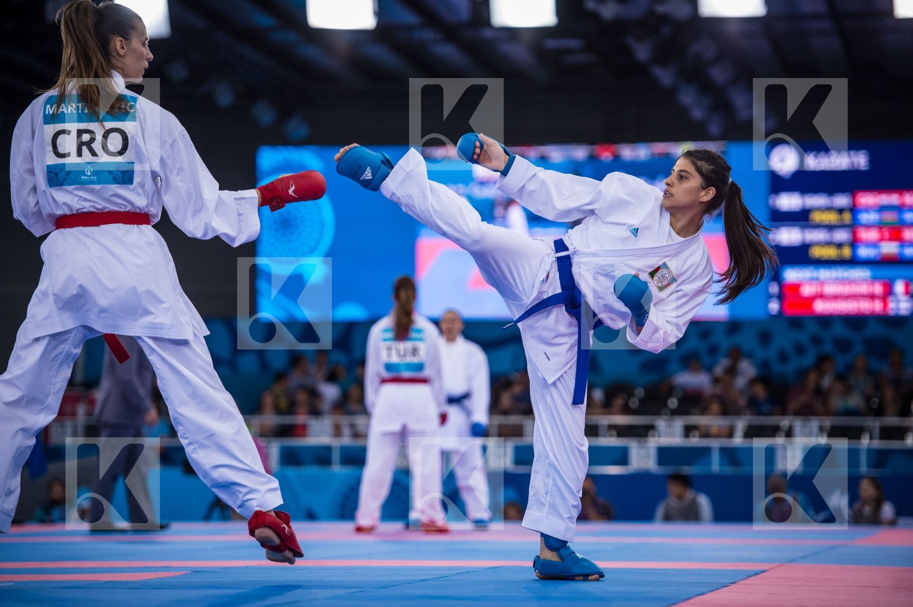 +68 kg Azerbaijan Croatia day2 kumite Martinovic Masa qualificat