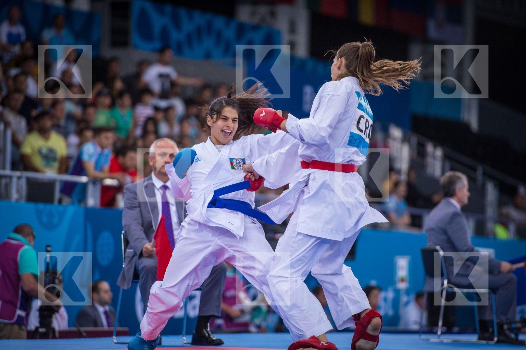 +68 kg Azerbaijan Croatia day2 kumite Martinovic Masa qualificat
