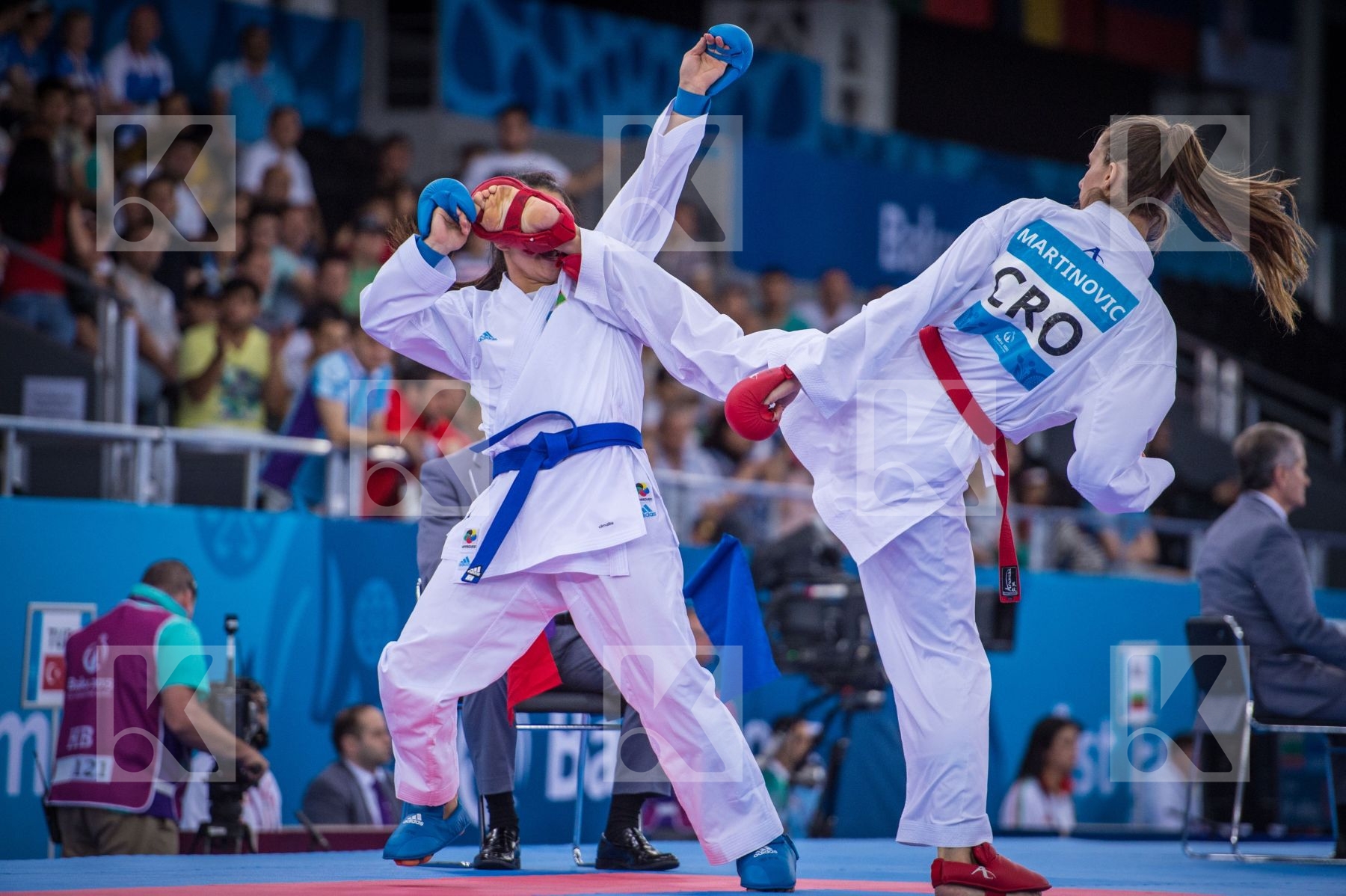 +68 kg Azerbaijan Croatia day2 kumite Martinovic Masa qualificat