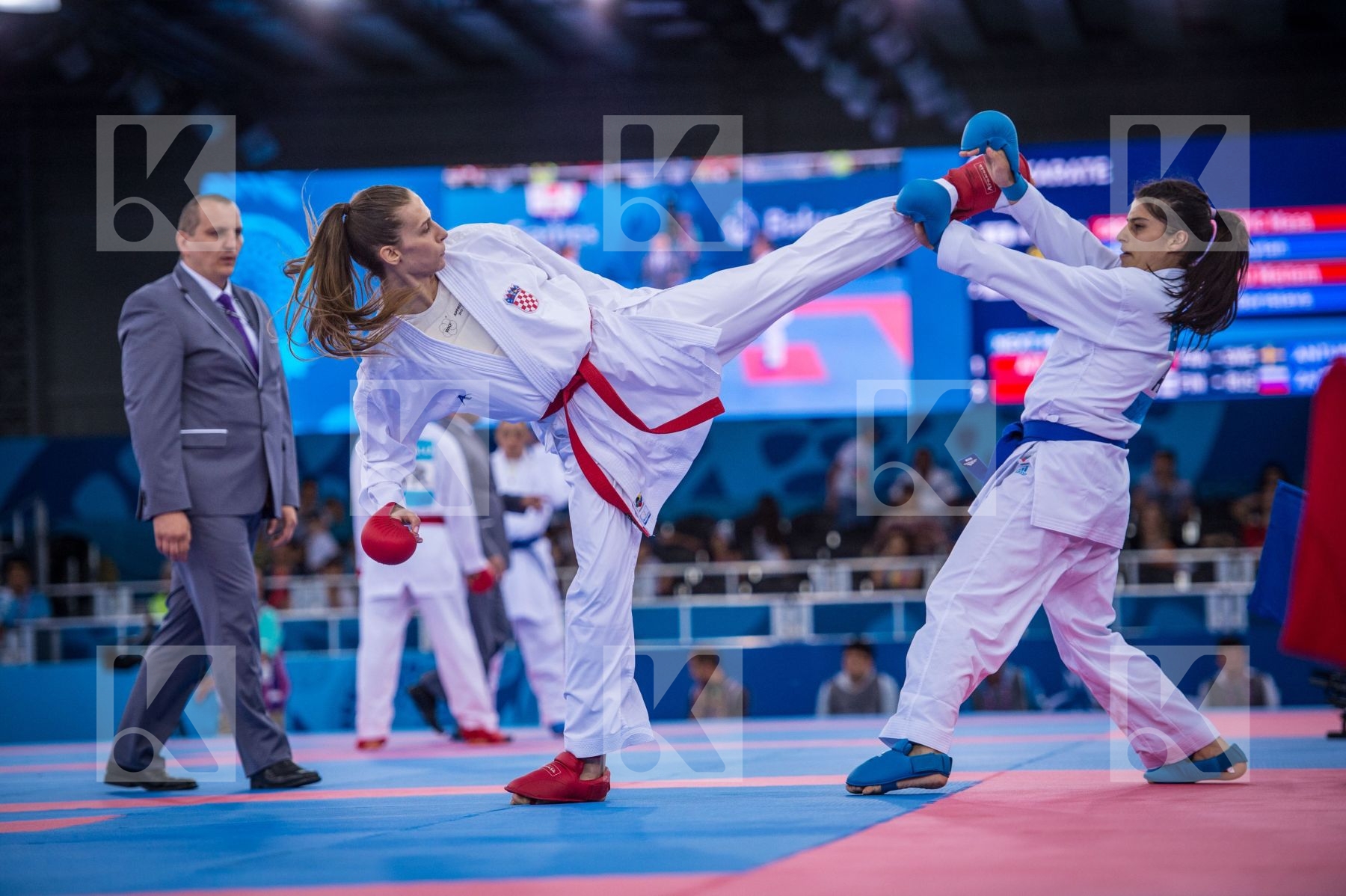 +68 kg Azerbaijan Croatia day2 kumite Martinovic Masa qualificat
